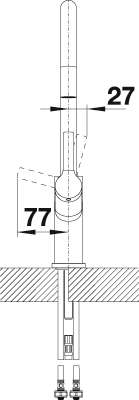 Blanco Küchenarmatur »CARENA-S« Hochdruck, mit ausziehbarem Auslauf
