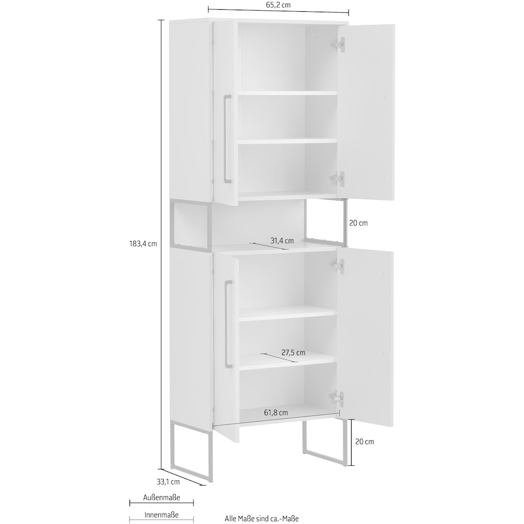 Schildmeyer Hochschrank »Limone«