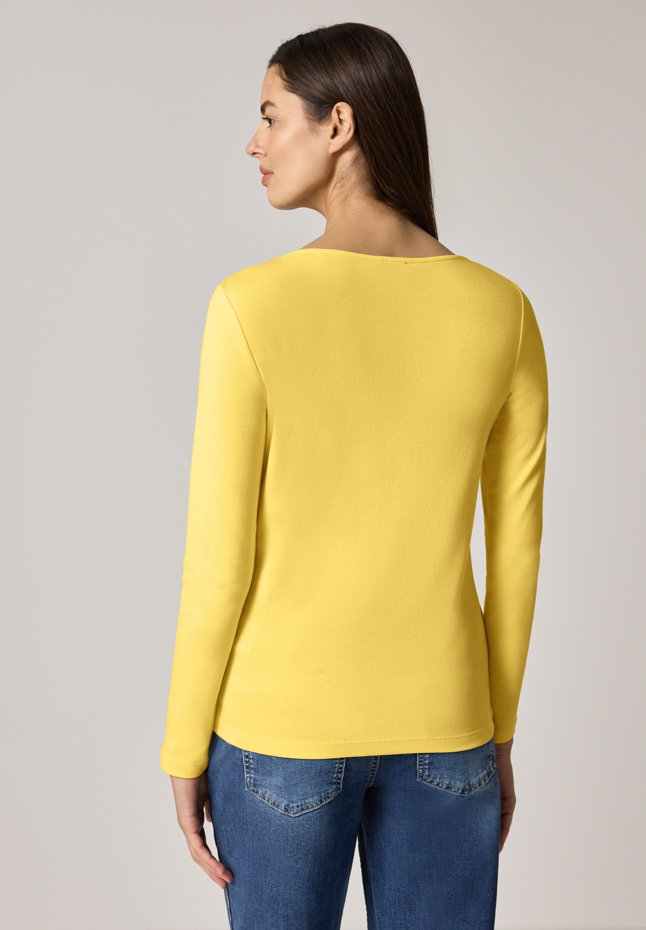 STREET ONE Langarmshirt mit U-Boot-Ausschnitt günstig online kaufen