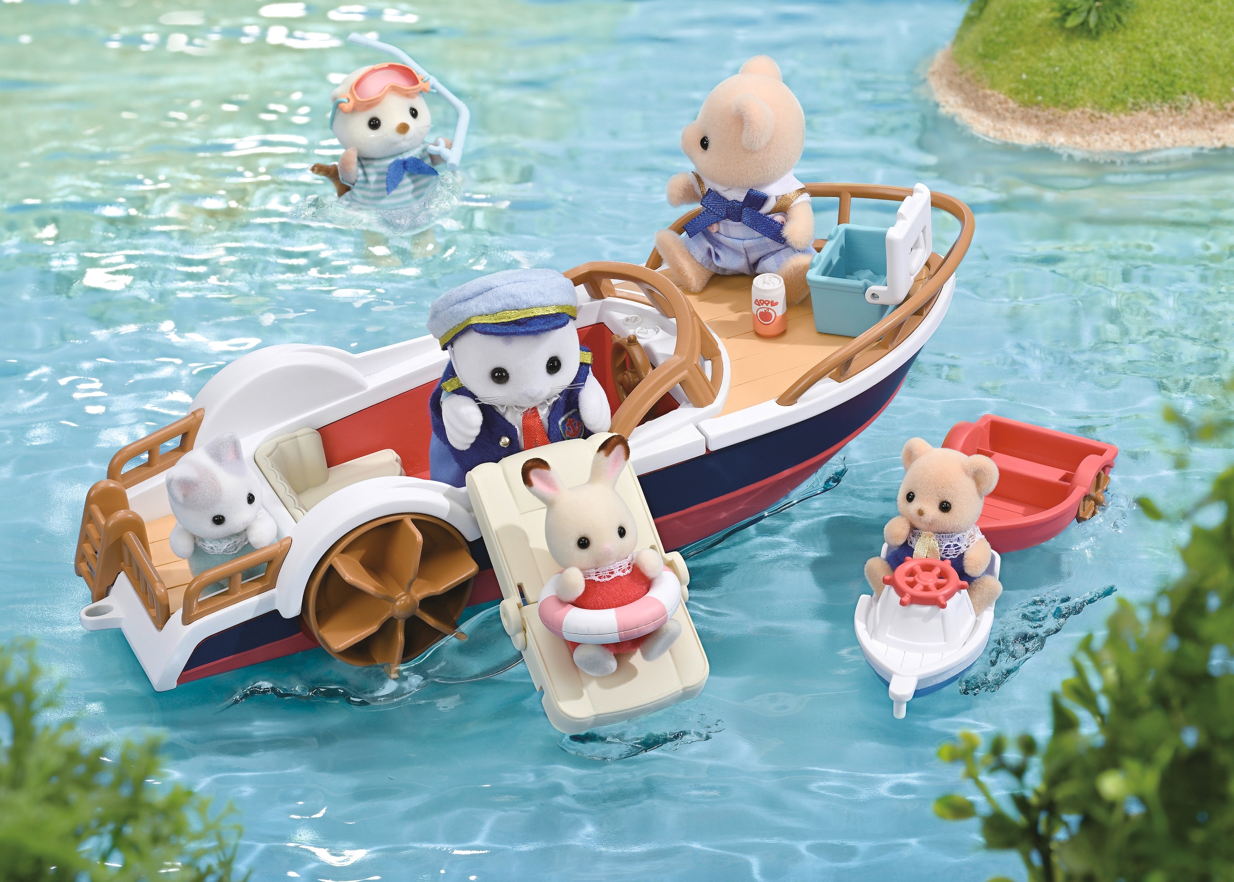 Sylvanian Families Spielzeug-Boot »Ausflugsboot mit Robbe«