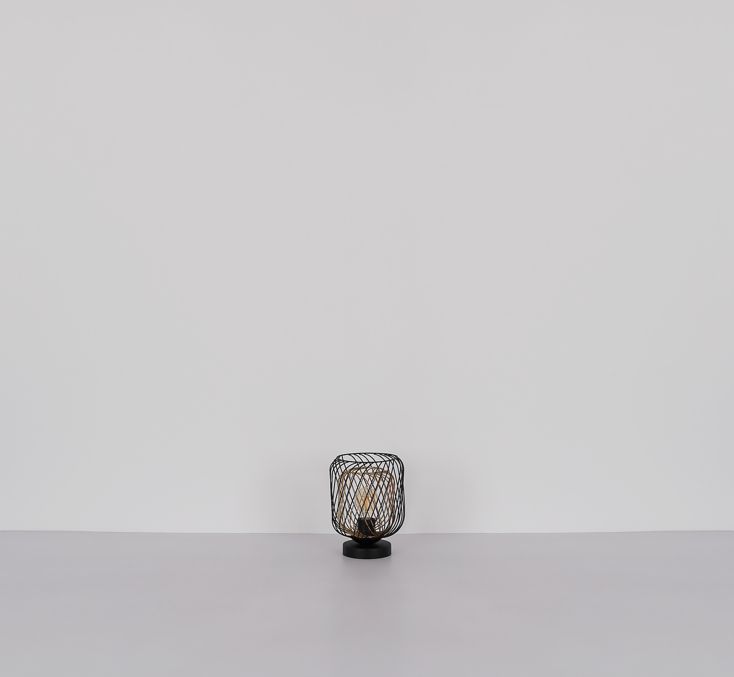 GLOBO LIGHTING Tischleuchte »DICHTI«, Leuchtmittel E27 | ohne Leuchtmittel, Tischlampe/schwarz/Metallgeflecht/Wohnzimmer/Schlafzimmer