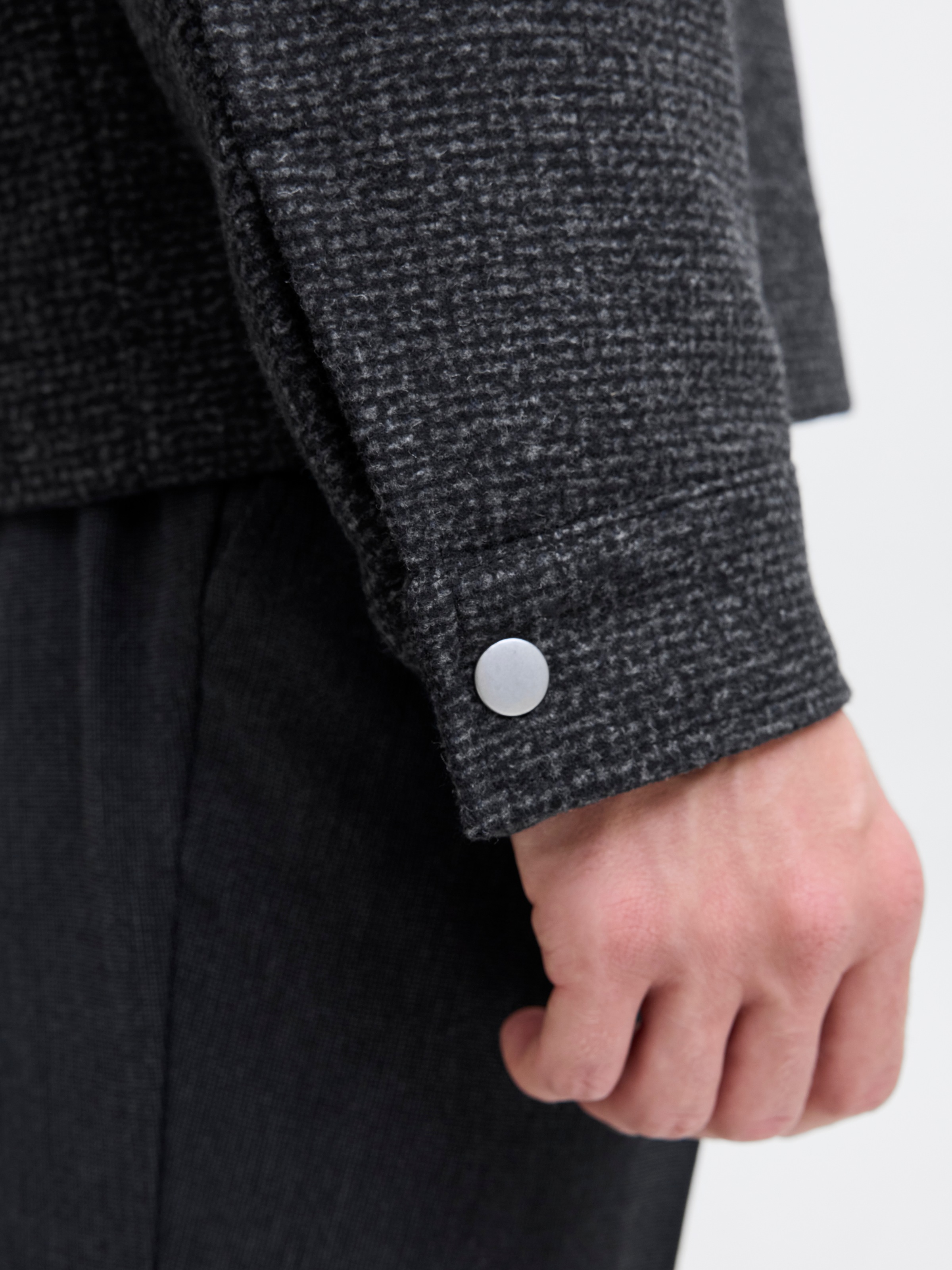 Jack & Jones Wolljacke »JPRCCRUSSEL WOOL BLEND JACKET SN« ohne Kapuze