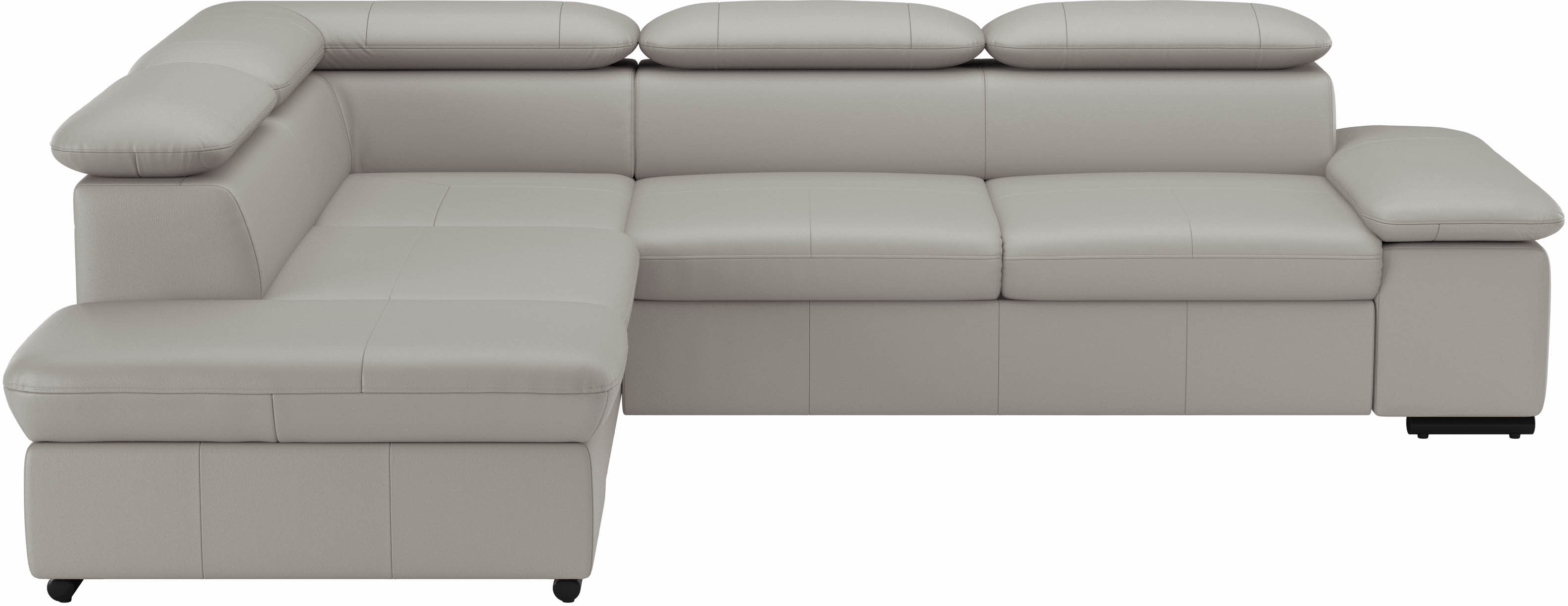sit&more Ecksofa "Alcudia L-Form, B: 272 cm, Arm- und Kopfteilverstellung, Eckcouch" optional Schlaffunktion, Komfortsitz