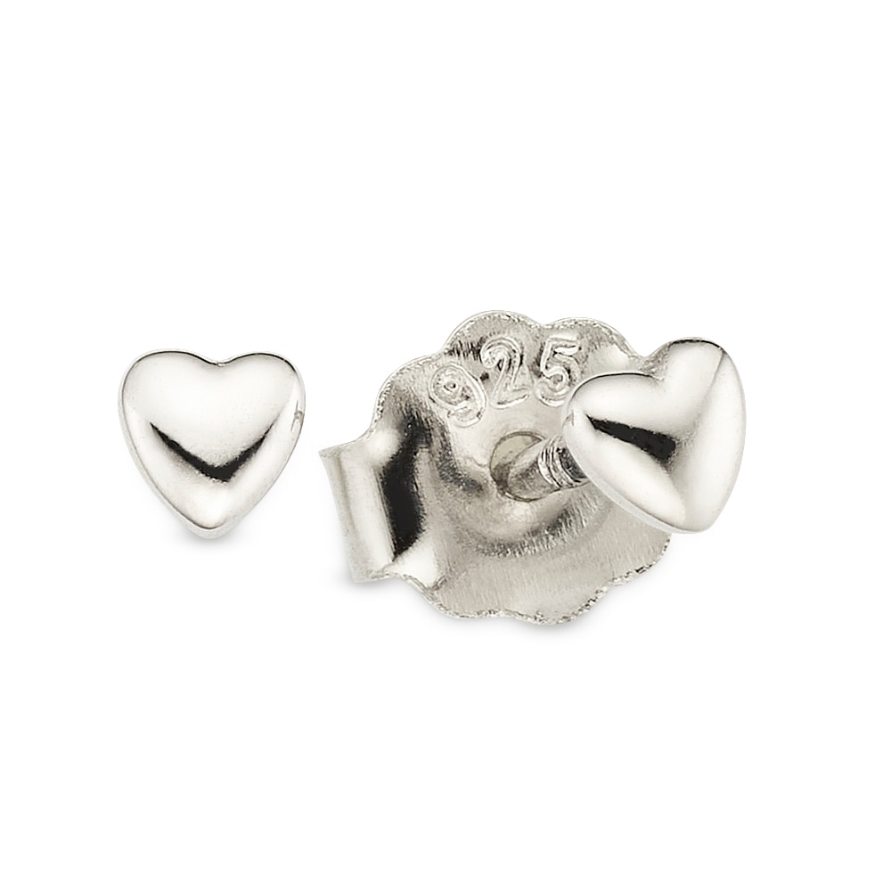 Paar Ohrstecker "Silberohrstecker Herz", silberfarben, ANISTON JEWELRY & WATCHES, Ohrringe, Damen, Silber 925 (Sterlingsilber)