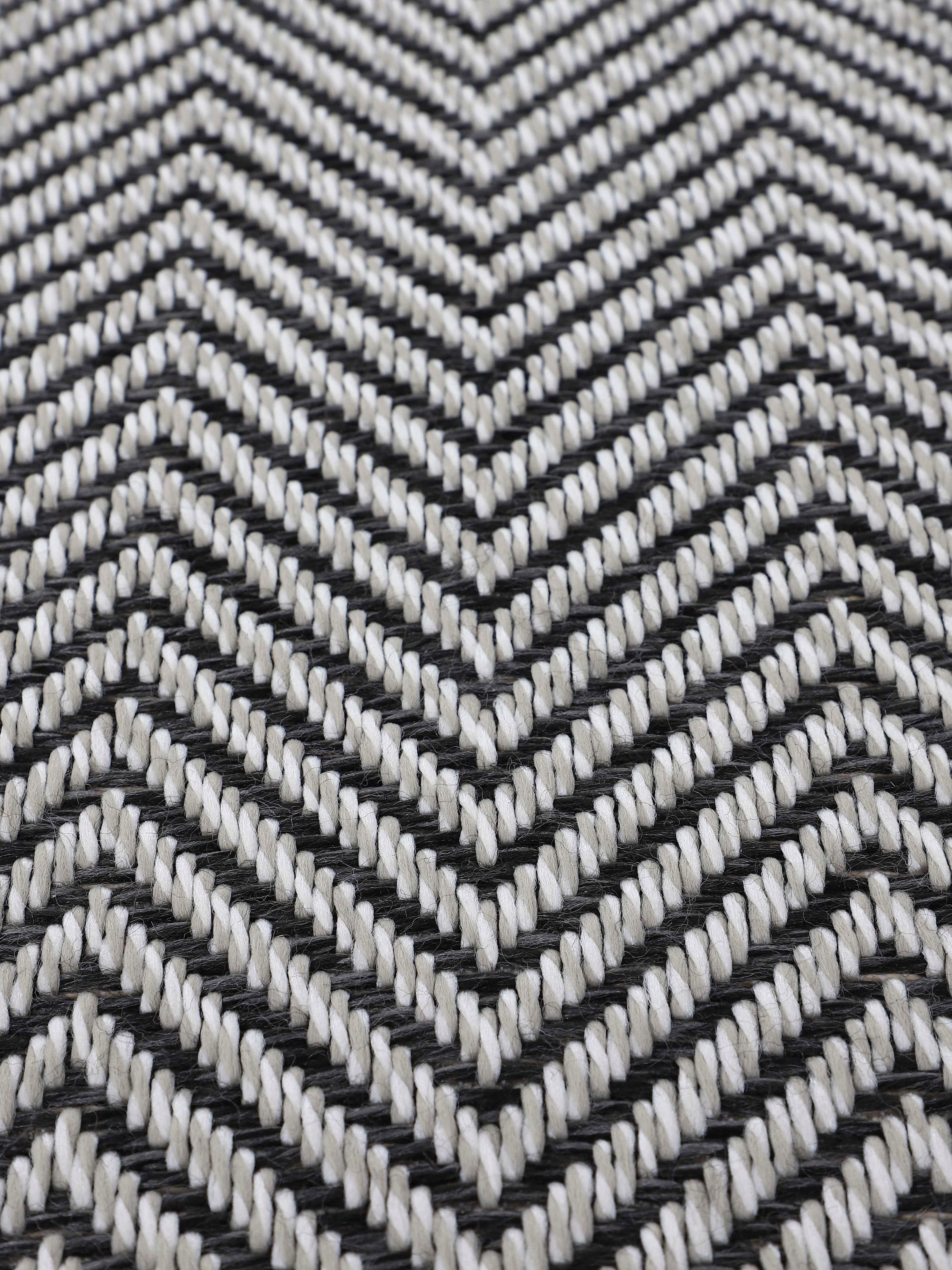carpetfine Teppich »Boho 106«, rund, 4 mm Höhe, robustes Flachgewebe, Sisal Optik, UV-beständig, Außenbereich