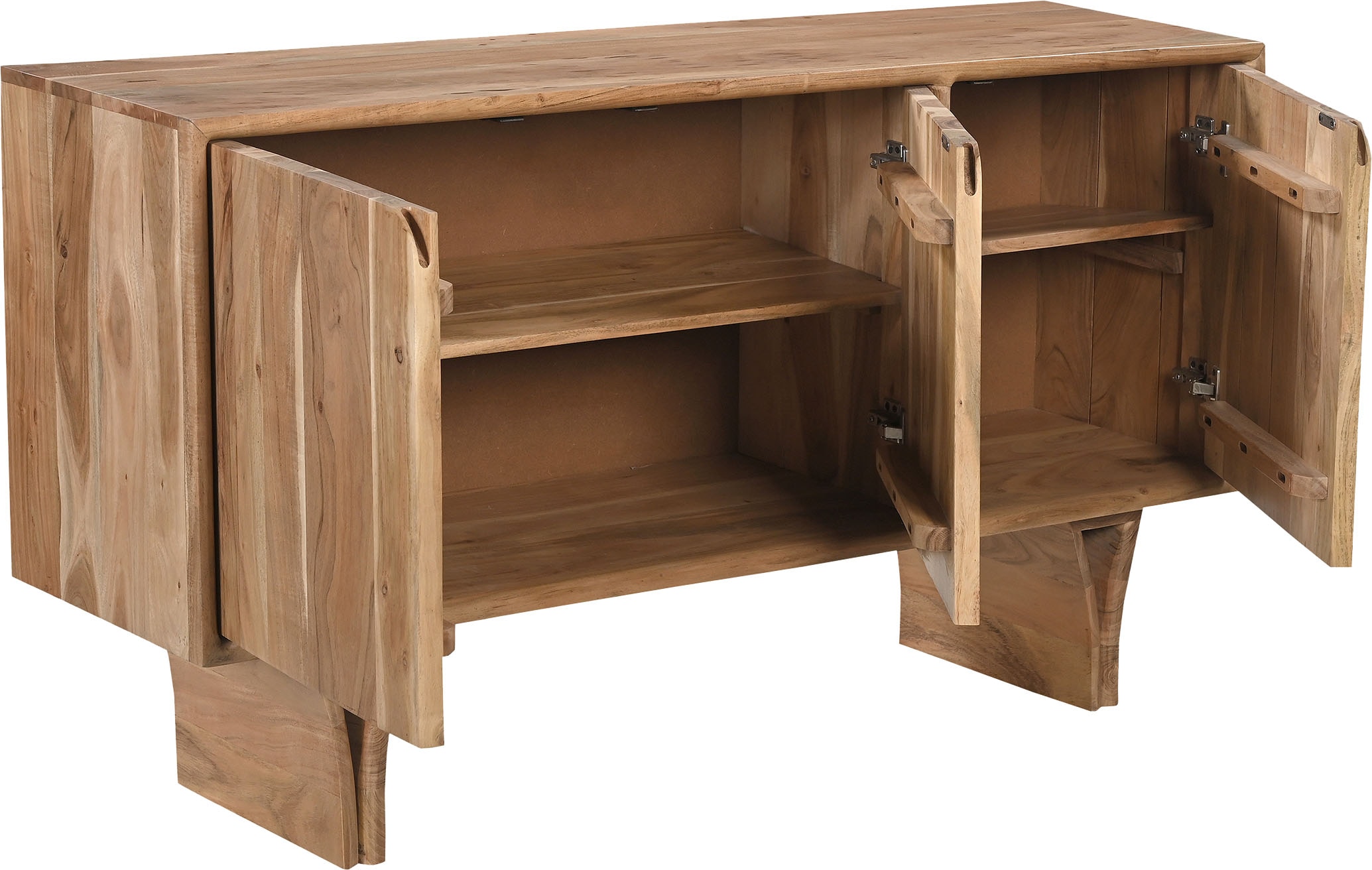 SIT Sideboard »ACACIA WAVE« 1 Stk. tlg. extravagantes Holzwangengestell