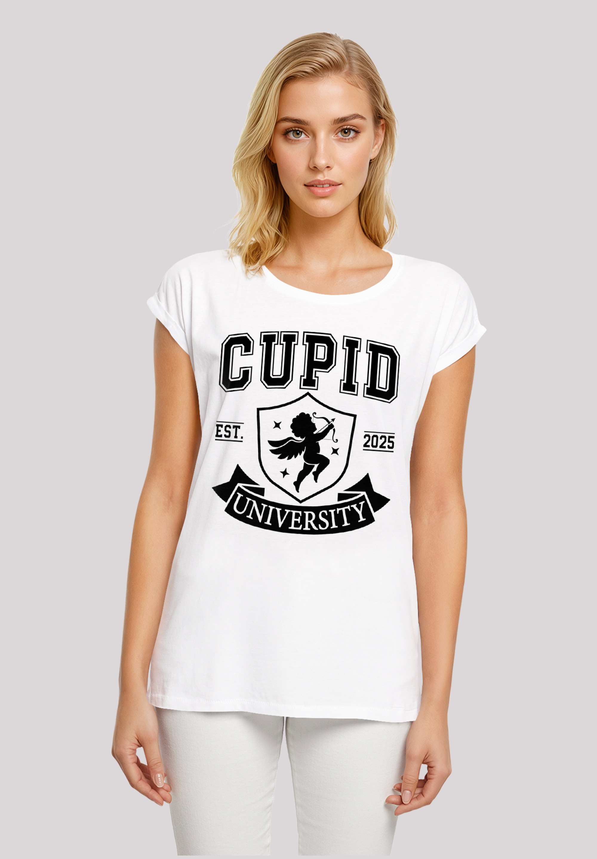 F4NT4STIC T-Shirt "Cupid University Valentinstag", Premium Qualität günstig online kaufen
