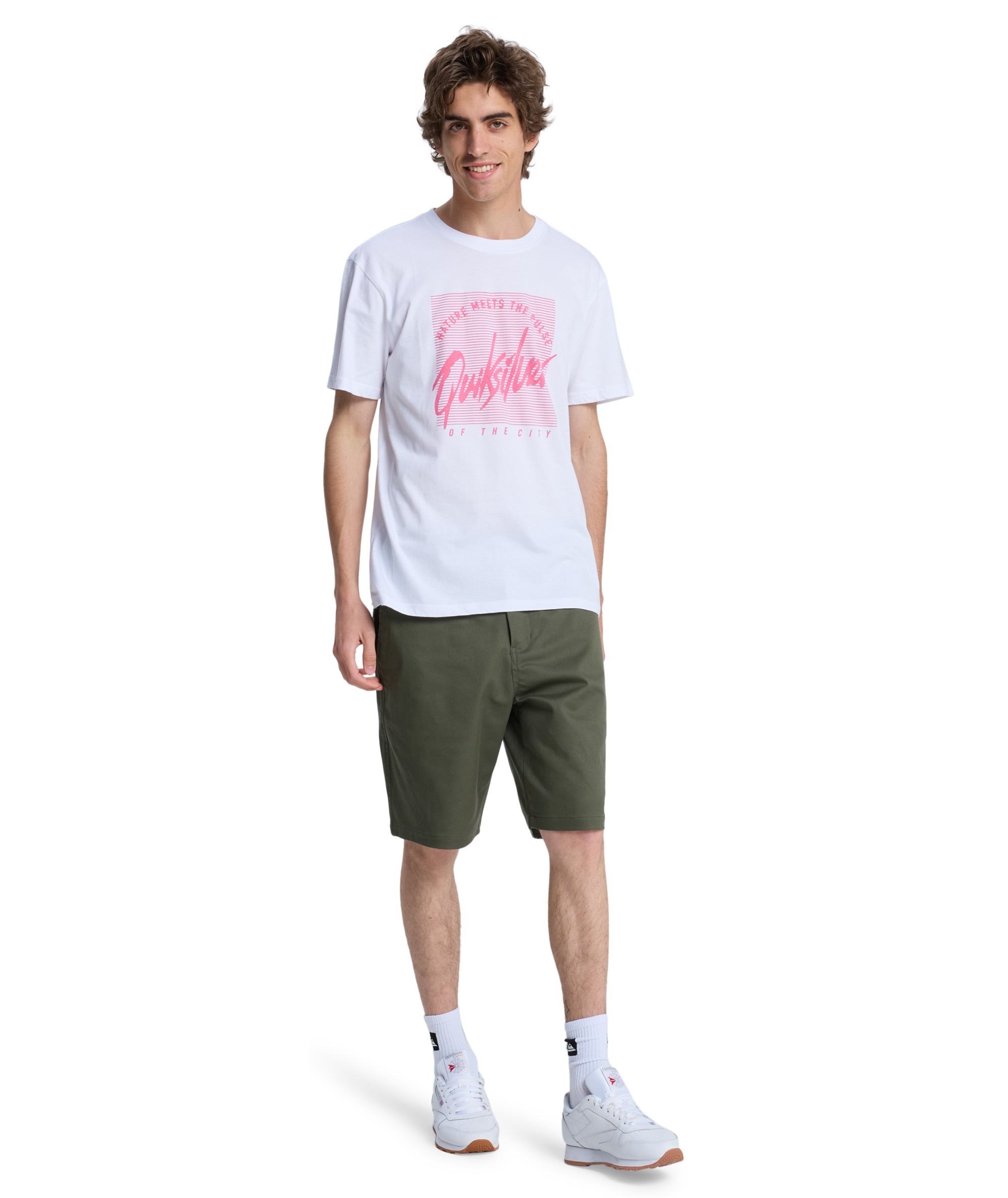 Quiksilver T-Shirt »RETRO MOOD SHORT SLEEVE« Kurzarm-Design, aus Baumwolle, in den Größen S bis XXL