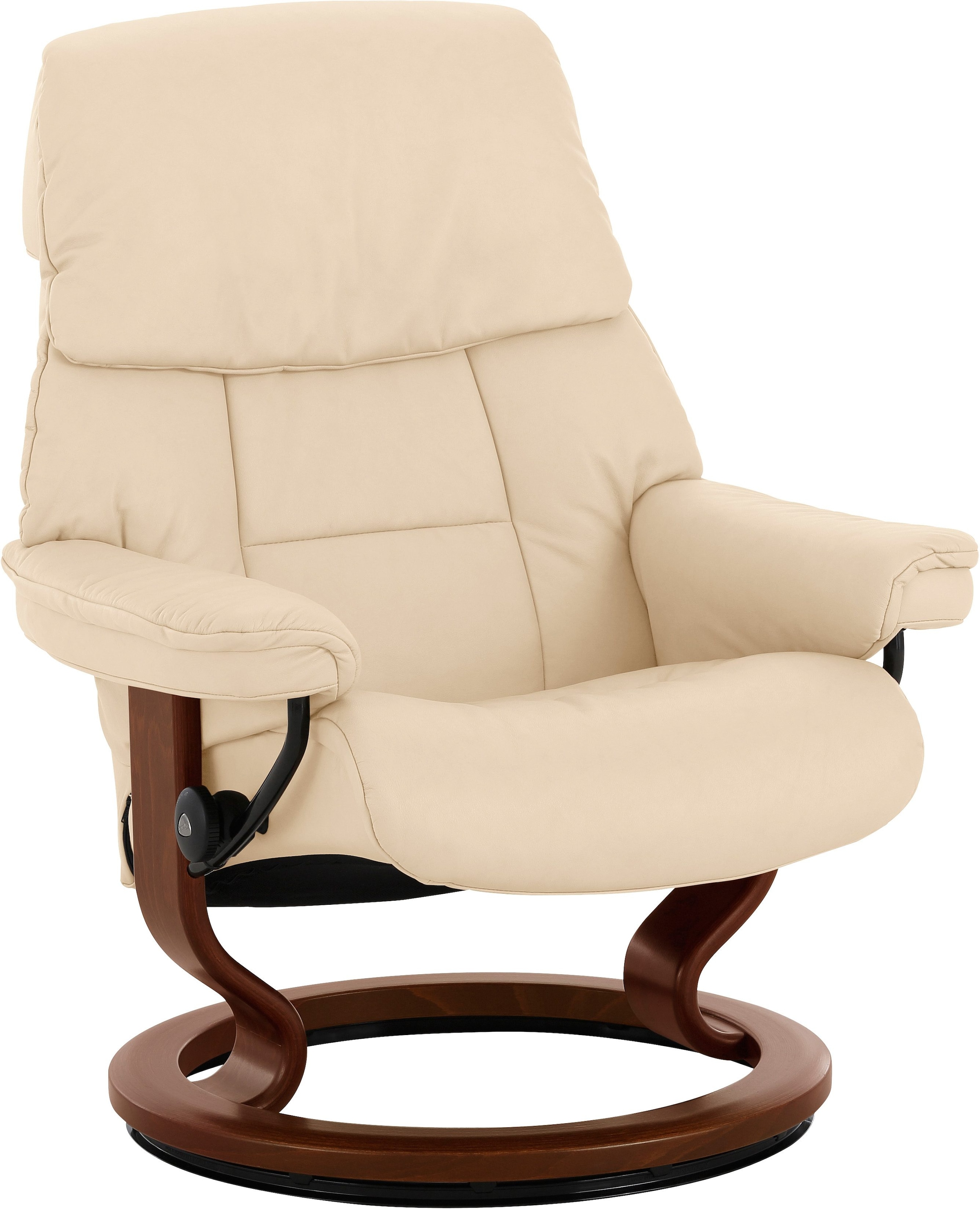 Stressless Relaxsessel "Ruby" mit Classic Base, Größe M, Gestell Eiche, Wenge, Braun & Schwarz