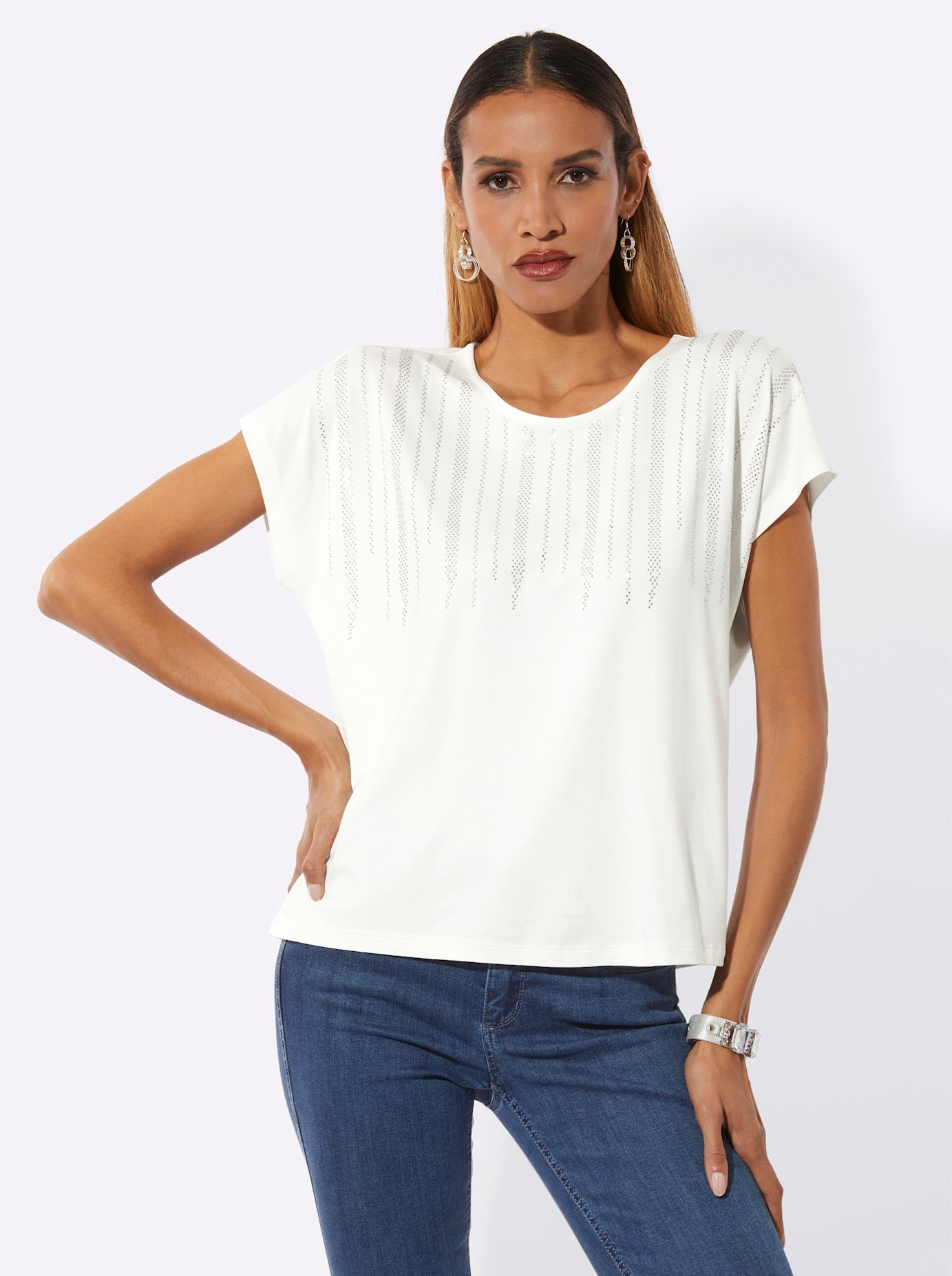 creation L Rundhalsshirt "Rundhals-Shirt" 1 tlg. tlg. günstig online kaufen