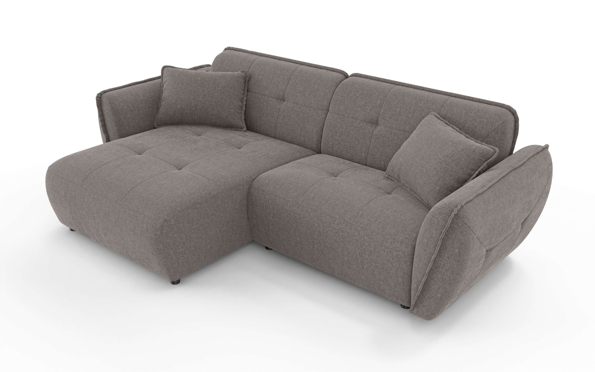 Home affaire Ecksofa "MIRELDA L-Form mit Steppungen, Recamiere rechts/links günstig online kaufen