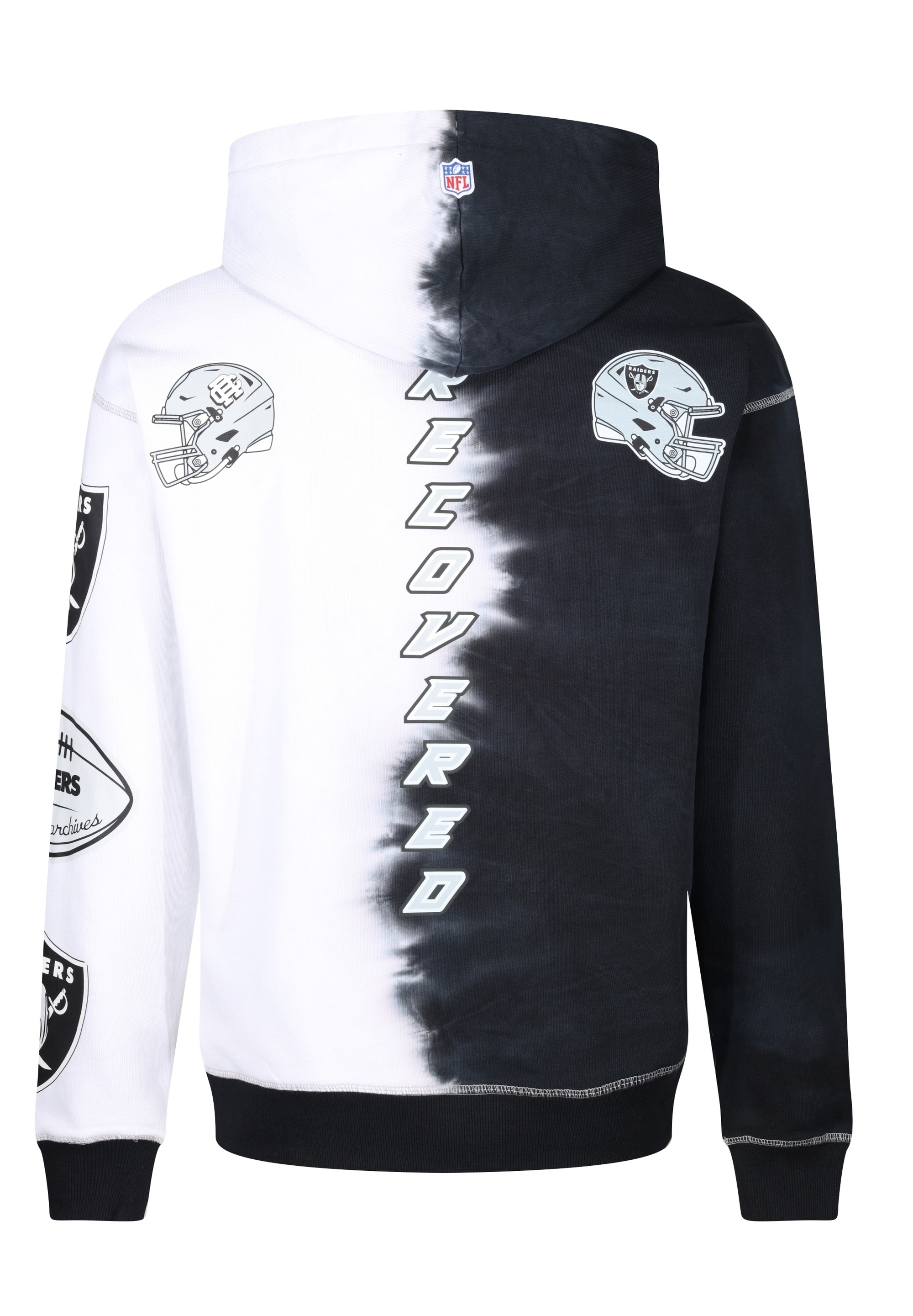 Recovered Kapuzensweatshirt »NFL Raiders Ink Dye Effect On«, für alle Las Vegas Raiders-Fans