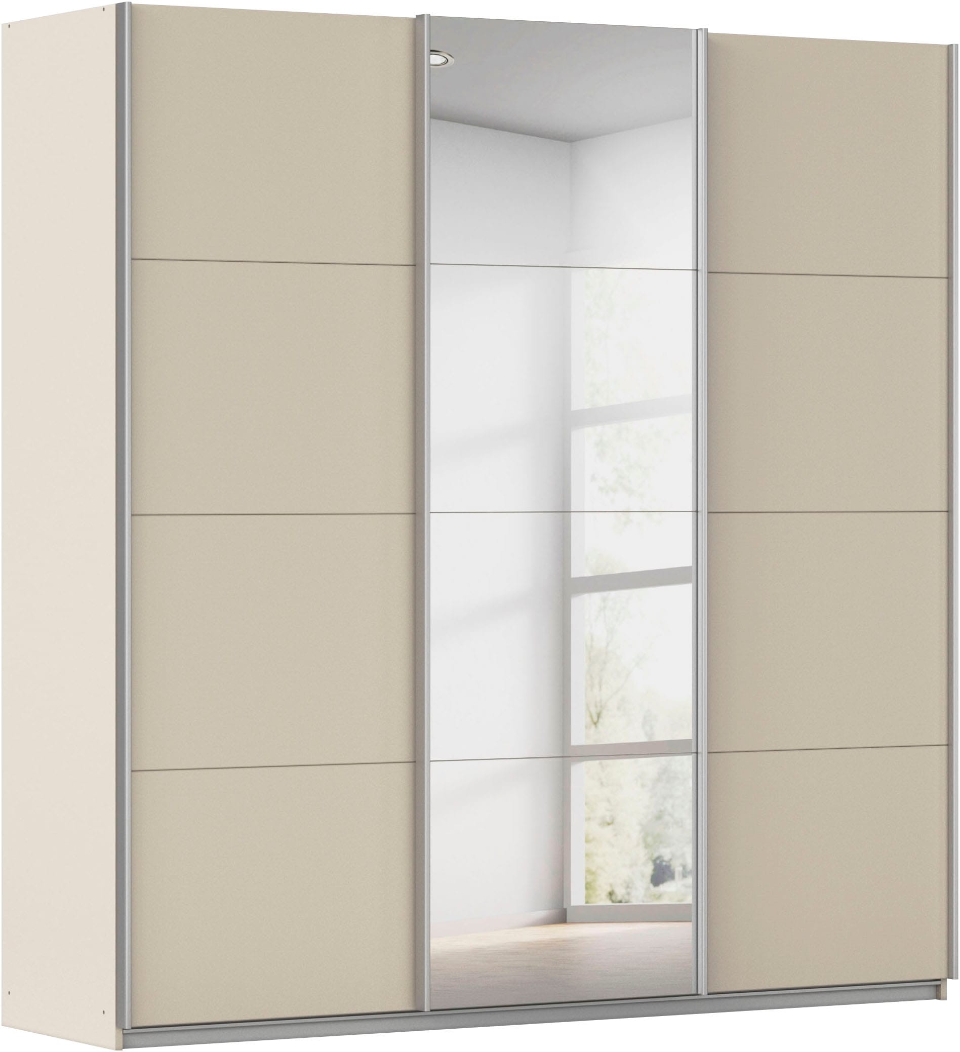 OTTO home Kleiderschrank "Mehrzweckschrank Schwebetürenschrank Mietswohnung Schlafzimmer CORTONA" erhältlich in Breite: 136/181/203/226/271/315/360 cm, Höhe: 210/229 cm, in 3 Ausstattungen BASIC/CLASSIC/PREMIUM (SOFT-CLOSE) MADE IN GERMANY