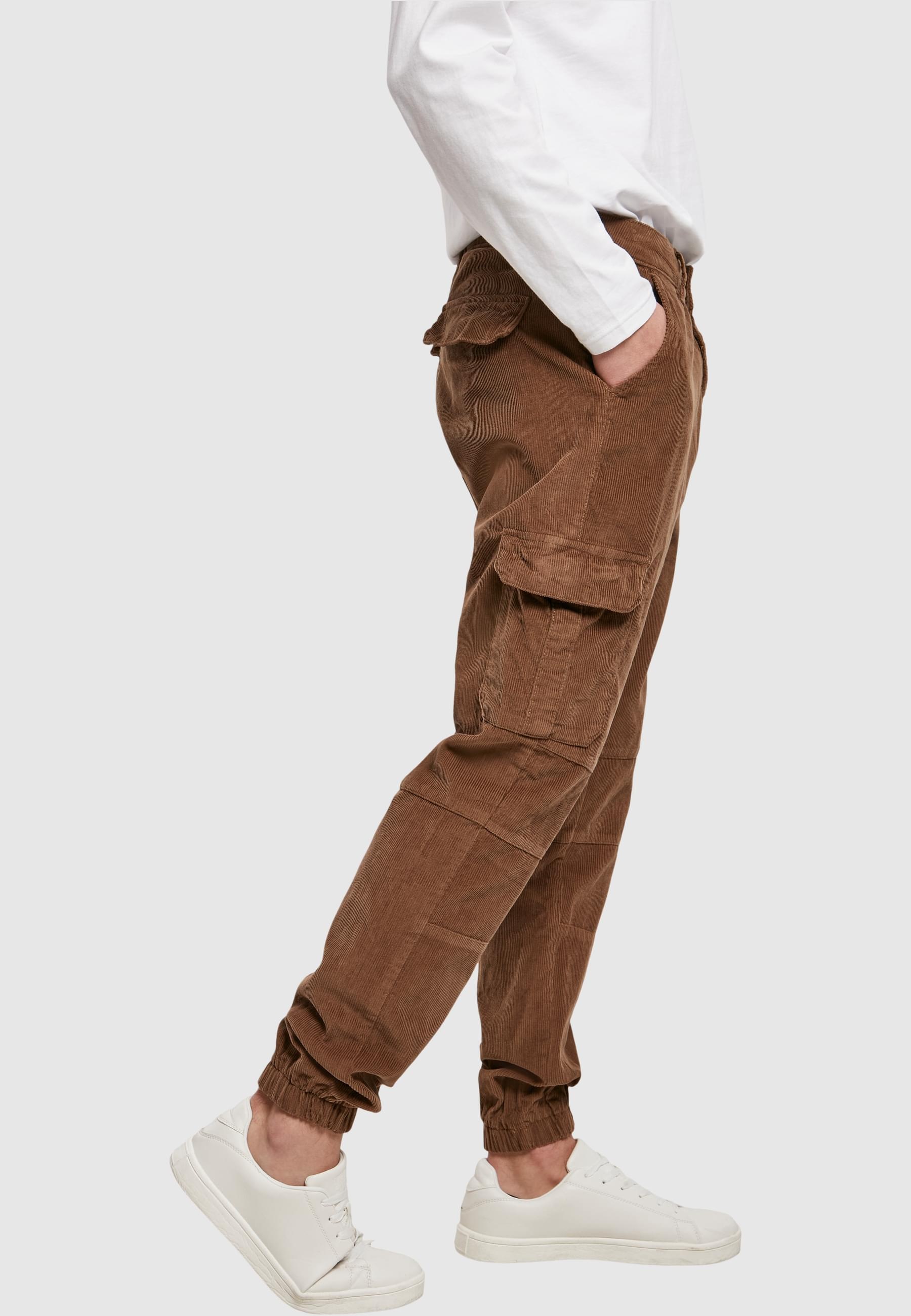 URBAN CLASSICS Jogginghose »Urban Classics Herren Corduroy Cargo Jogging Pants«, (1 tlg.)