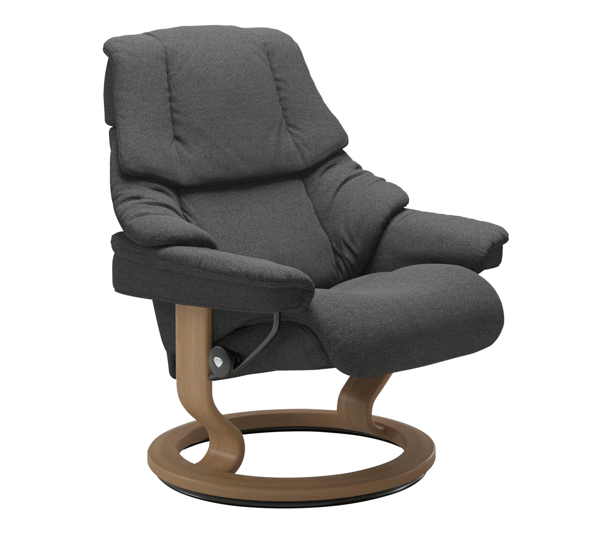 Stressless® Relaxsessel »Reno«, (Set, Relaxsessel mit Hocker), mit Hocker, mit Classic Base, Größe S, M & L, Gestell Eiche