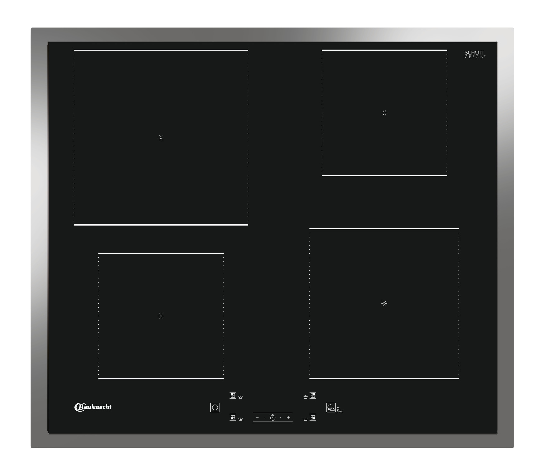 BAUKNECHT Backofen-Set »BAKO 780 Steam IND BL«, mit 1-fach-Teleskopauszug, (Set, 2 St.), GentleSteam - für ein saftiges Inneres und ein knuspriges Äußeres