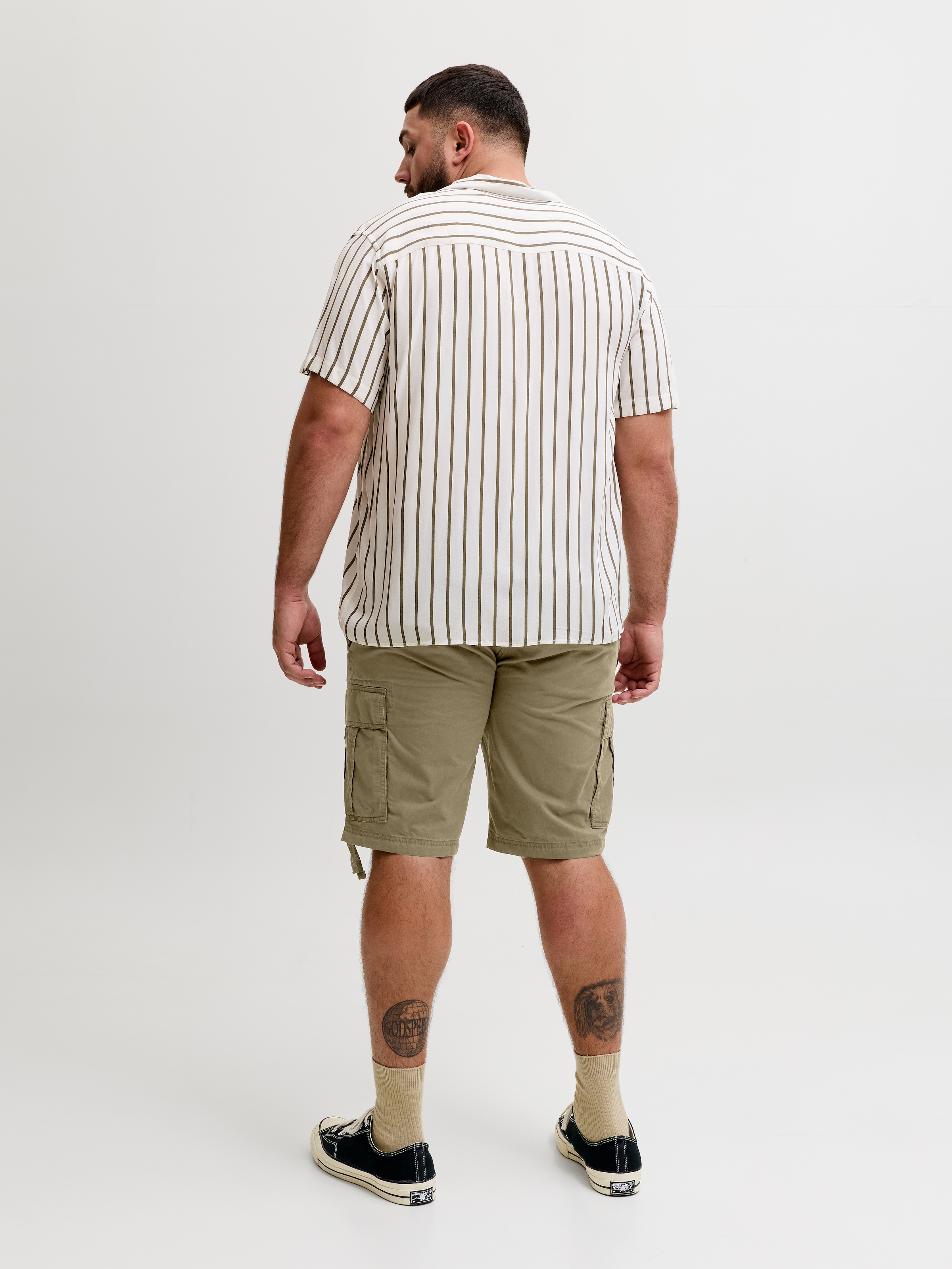 Jack & Jones PlusSize Cargoshorts »JPSTCOLE FRANK CARGO SHORT MID SN PLS«  mit Taschenbändern