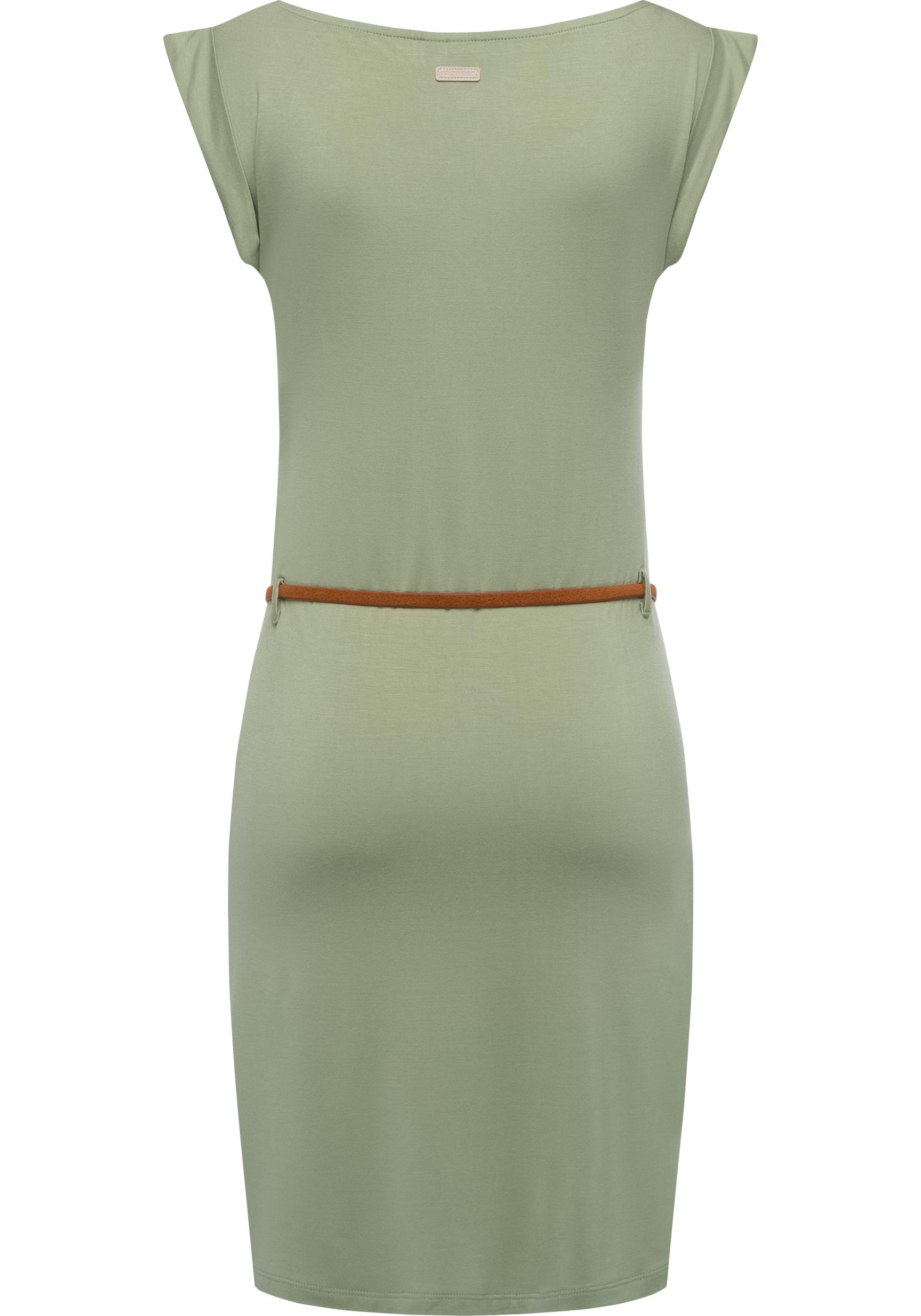 Thumbnail - Ragwear Sommerkleid "Tagg" Eingrifftaschen Damen Kurzarm-Kleid mit Taillengürtel und Taschen