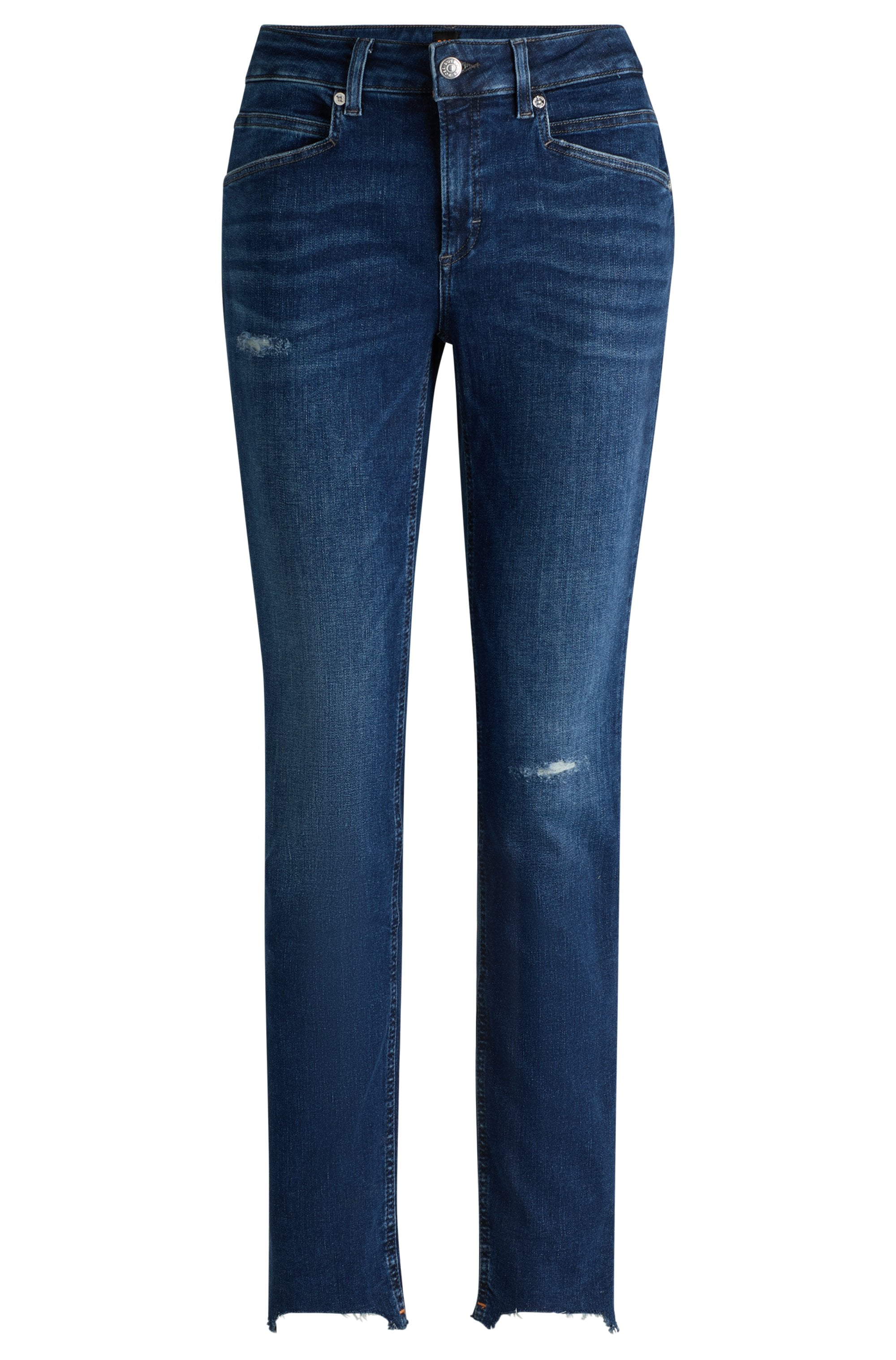 Regular-fit-Jeans »C_JACKIE MR RH«, mit Destroyed-Effekten