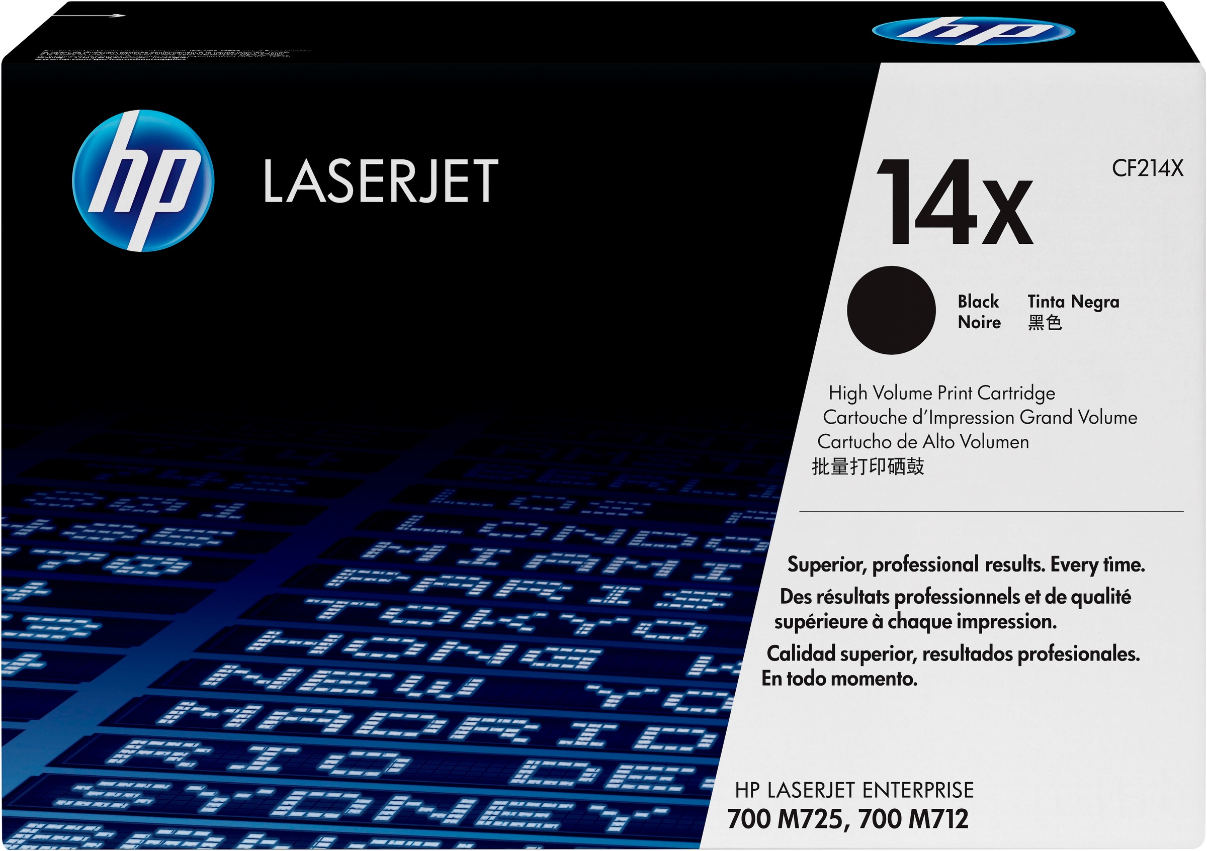 HP Tonerpatrone "HP original Toner 14, Größe A+X, Farbe:schwarz/black", schwarz, Tonerpatronen