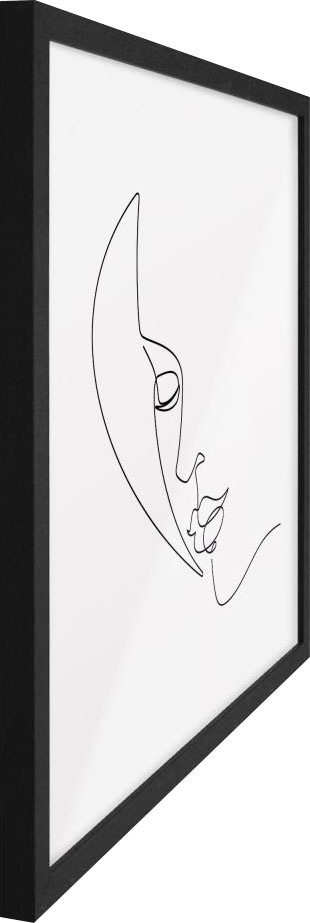 Reinders! Wandbild »Silhouette Gesicht - Gerahmtes Bild« bestellen | BAUR