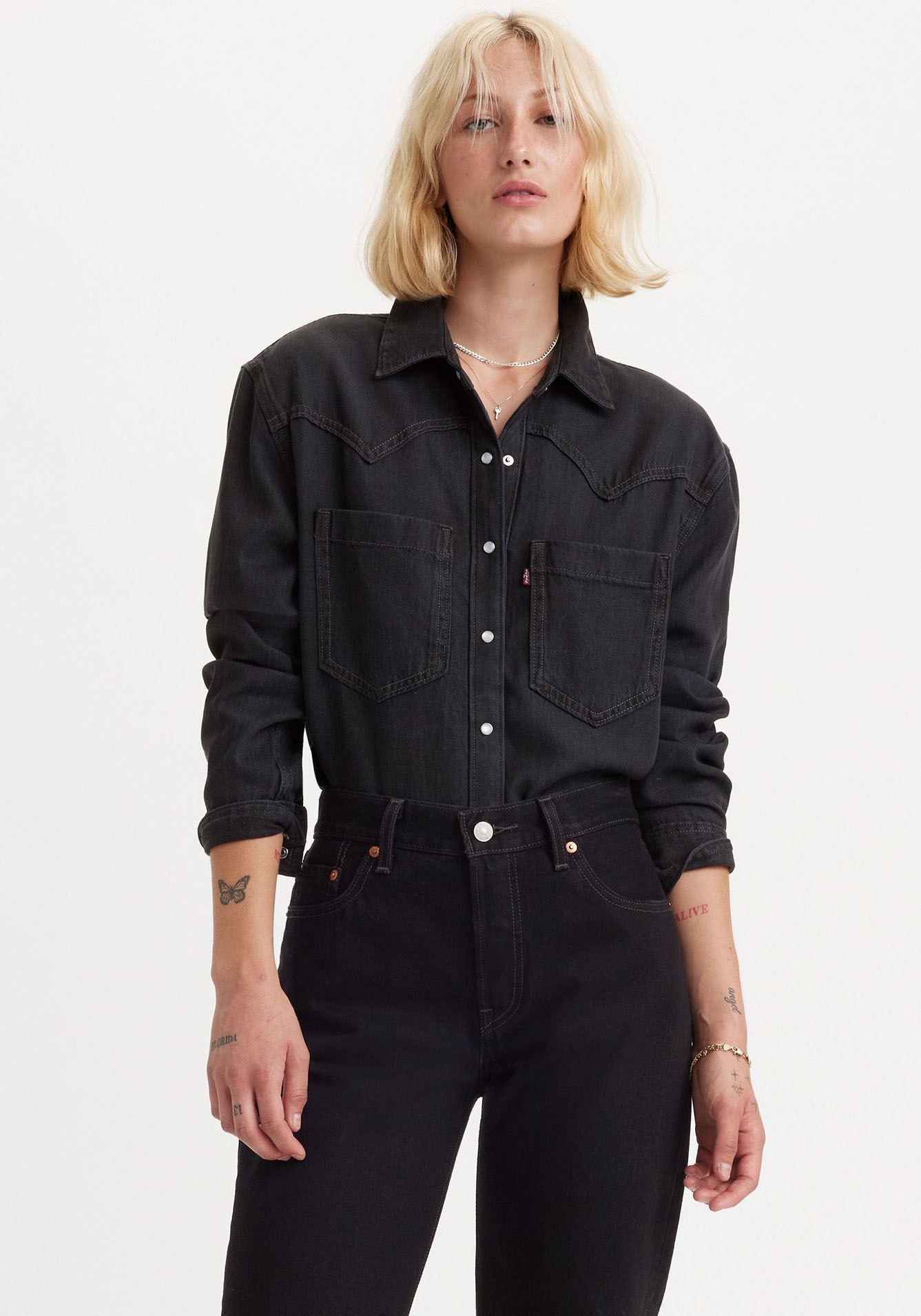 Levis Jeansbluse "TEODORA WESTERN SHIRT", mit Druckknöpfen günstig online kaufen