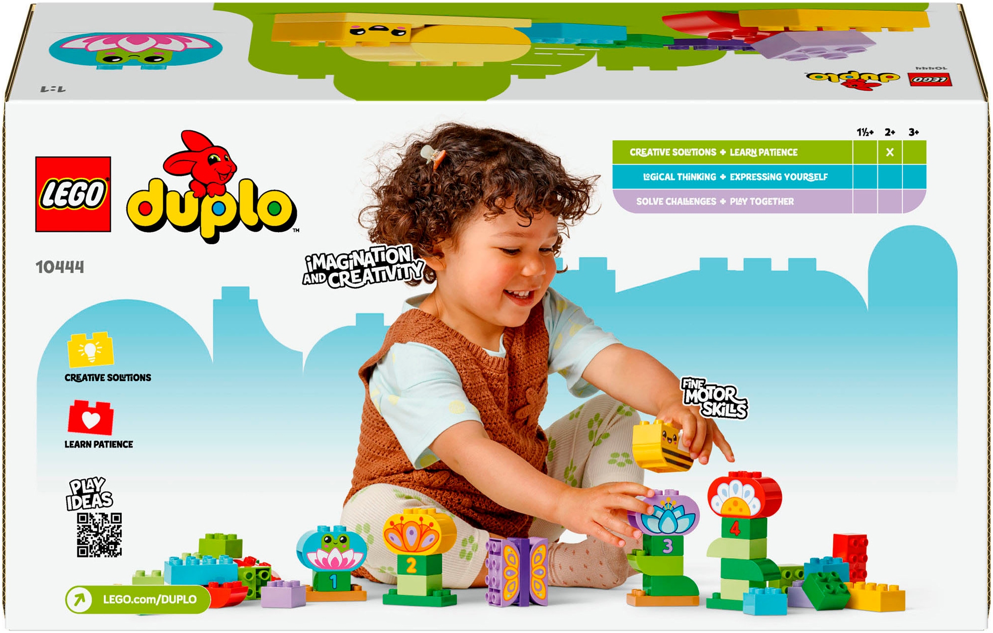 LEGO® Konstruktionsspielsteine »Kreativer Blumengarten (10444), LEGO DUPLO Town«, (45 St.), Made in Europe