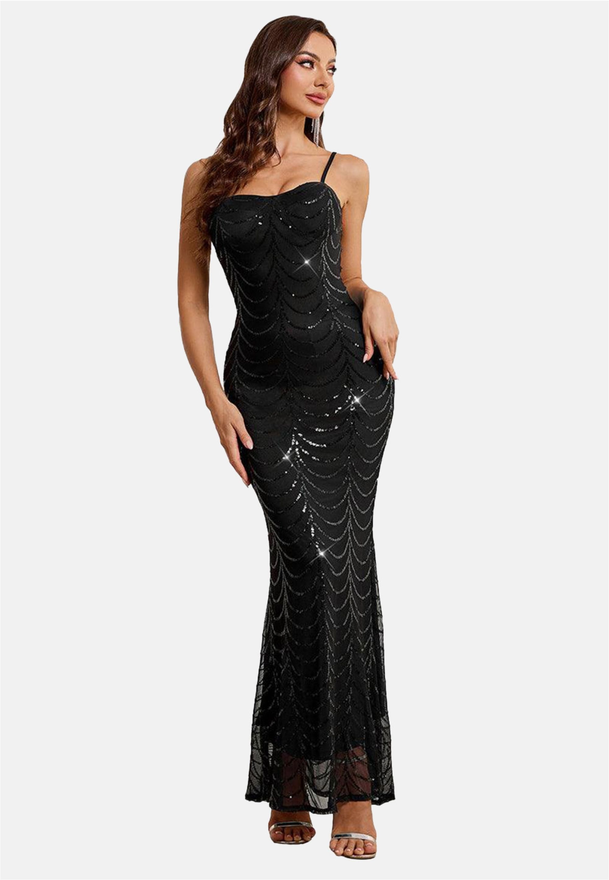 Moda Minx Jerseykleid »Kaz Long Dress«, mit langem Schnitt