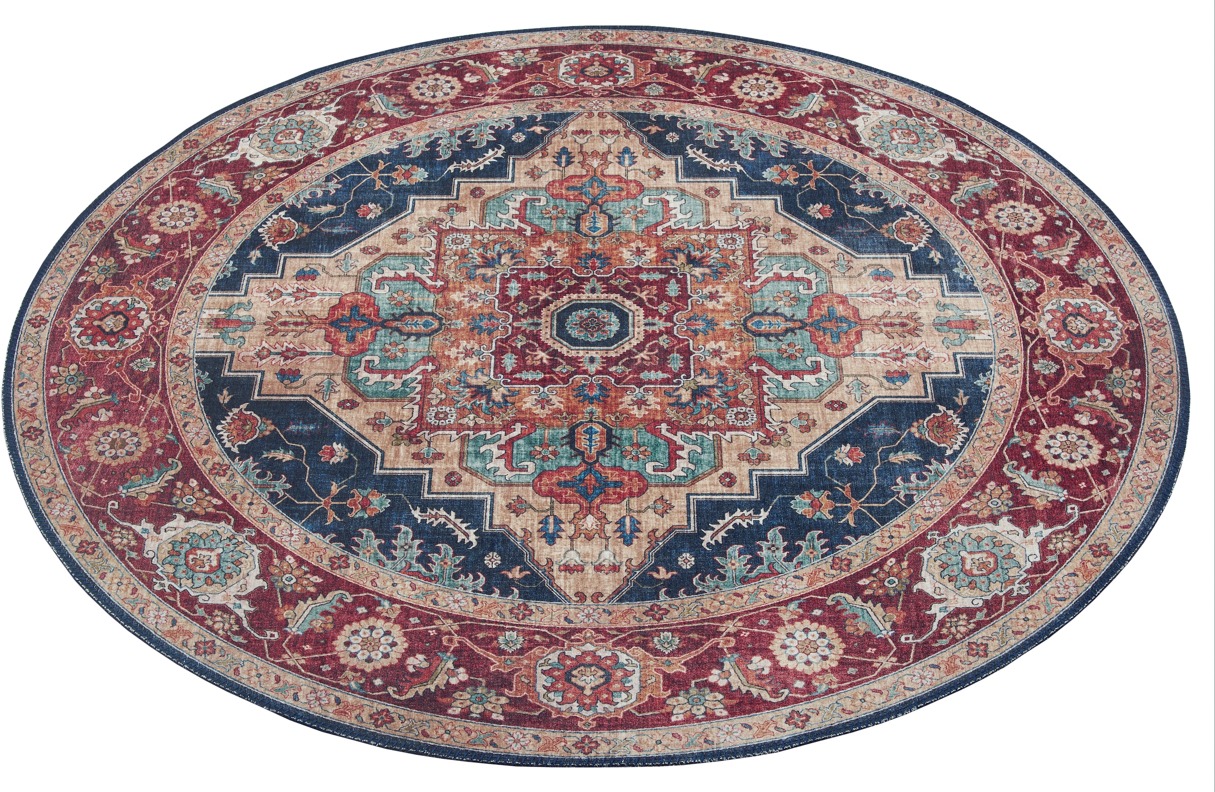 Teppich »Sylla«, rund, Orientalisch, Orient, Vintage, Wohnzimmer, Schlafzimmer, Esszimmer