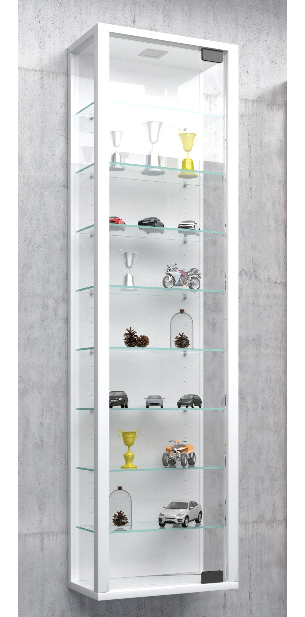 VCM Wandregal »Wandvitrine Hängevitrine Glasvitrine Stano Maxi«