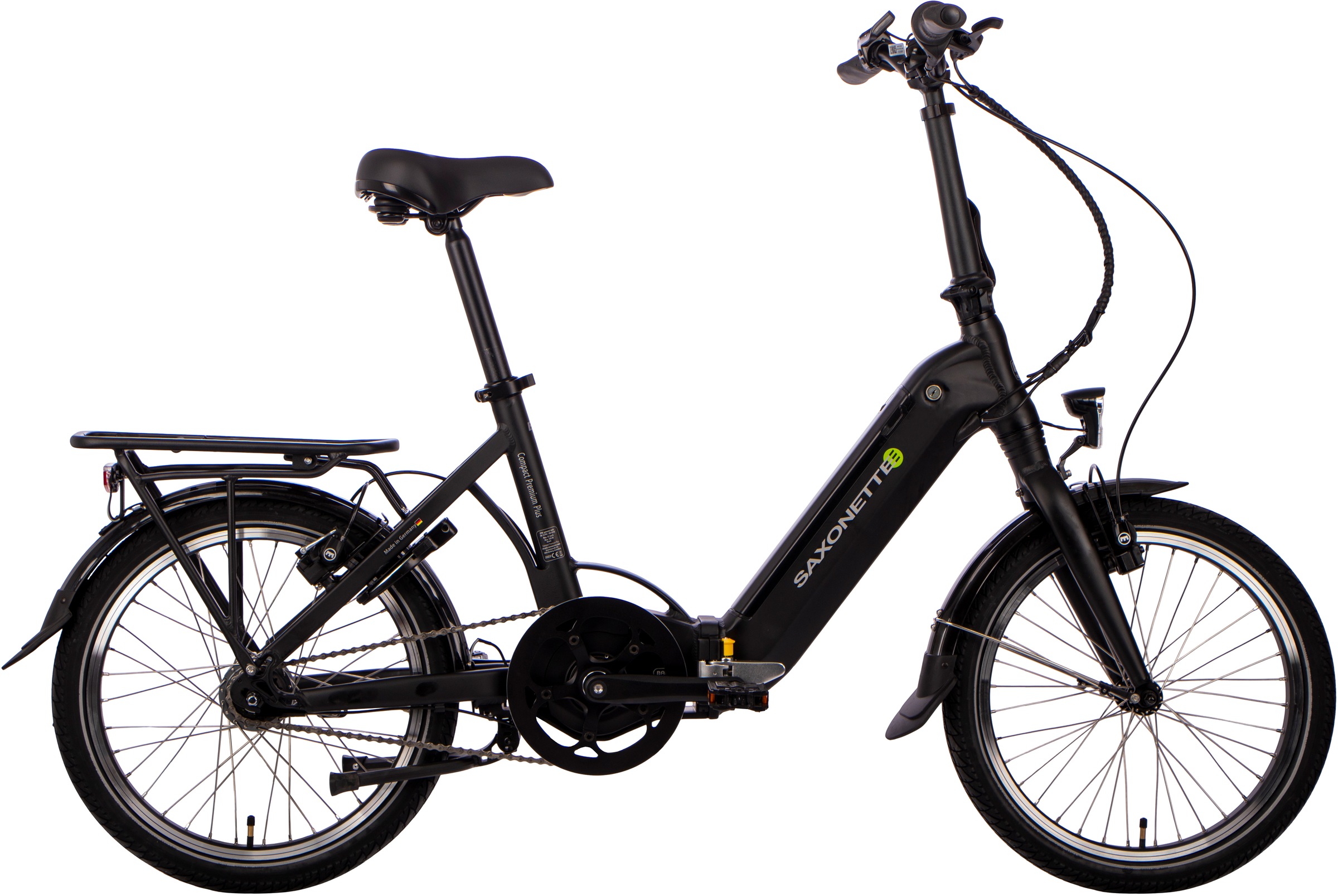 SAXONETTE E-Bike "Compact Premium Plus", 7 Gang, Mittelmotor 250 W, (mit Akku-Ladegerät), Pedelec, Elektrofahrrad für Da