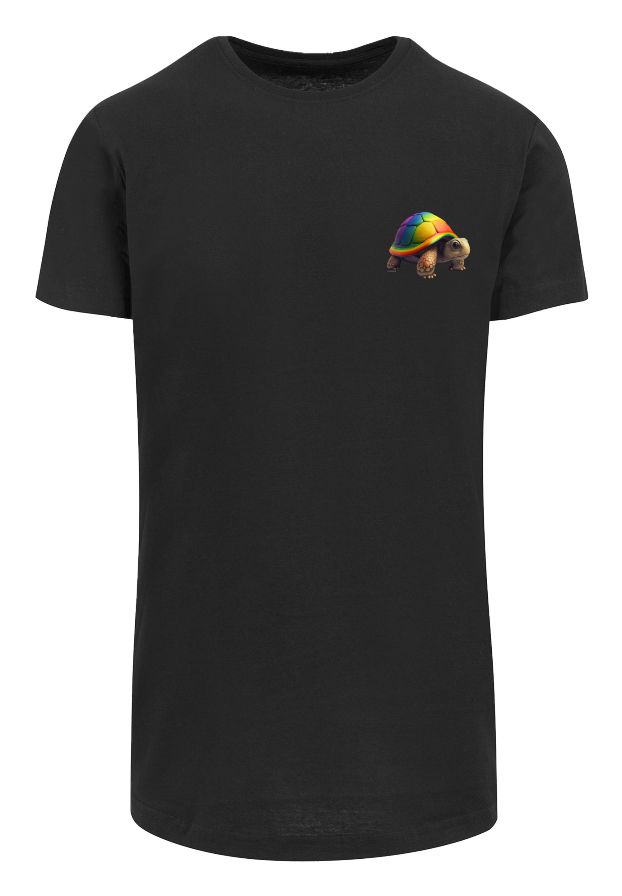 F4NT4STIC T-Shirt »Rainbow Turtle LONG TEE«, Print
