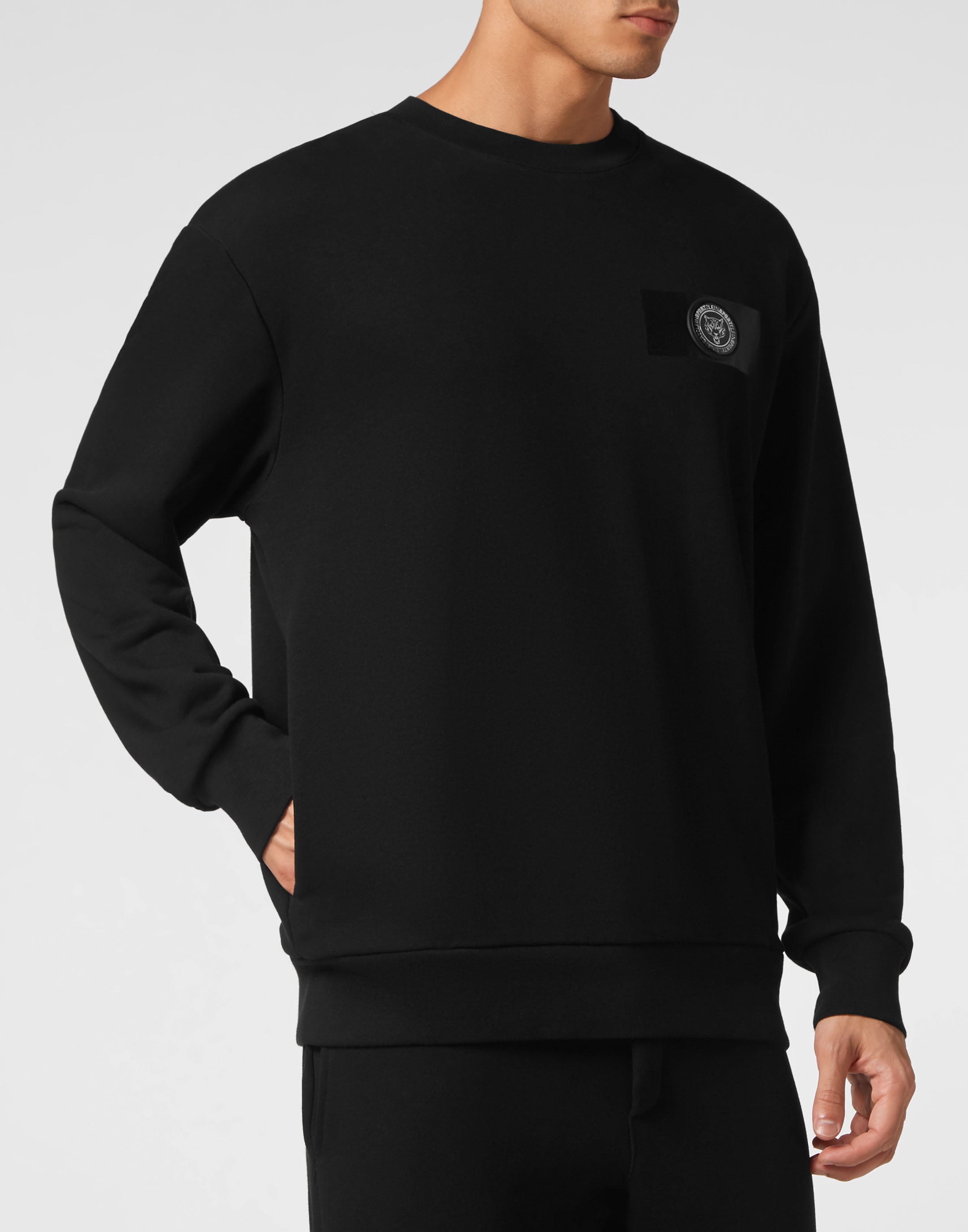 PLEIN SPORT Jungen Sweatshirt "Sweatshirt", schwarz, Gr. XXL, Obermaterial: 88% Baumwolle, 12% Polyester, Sweatshirts
