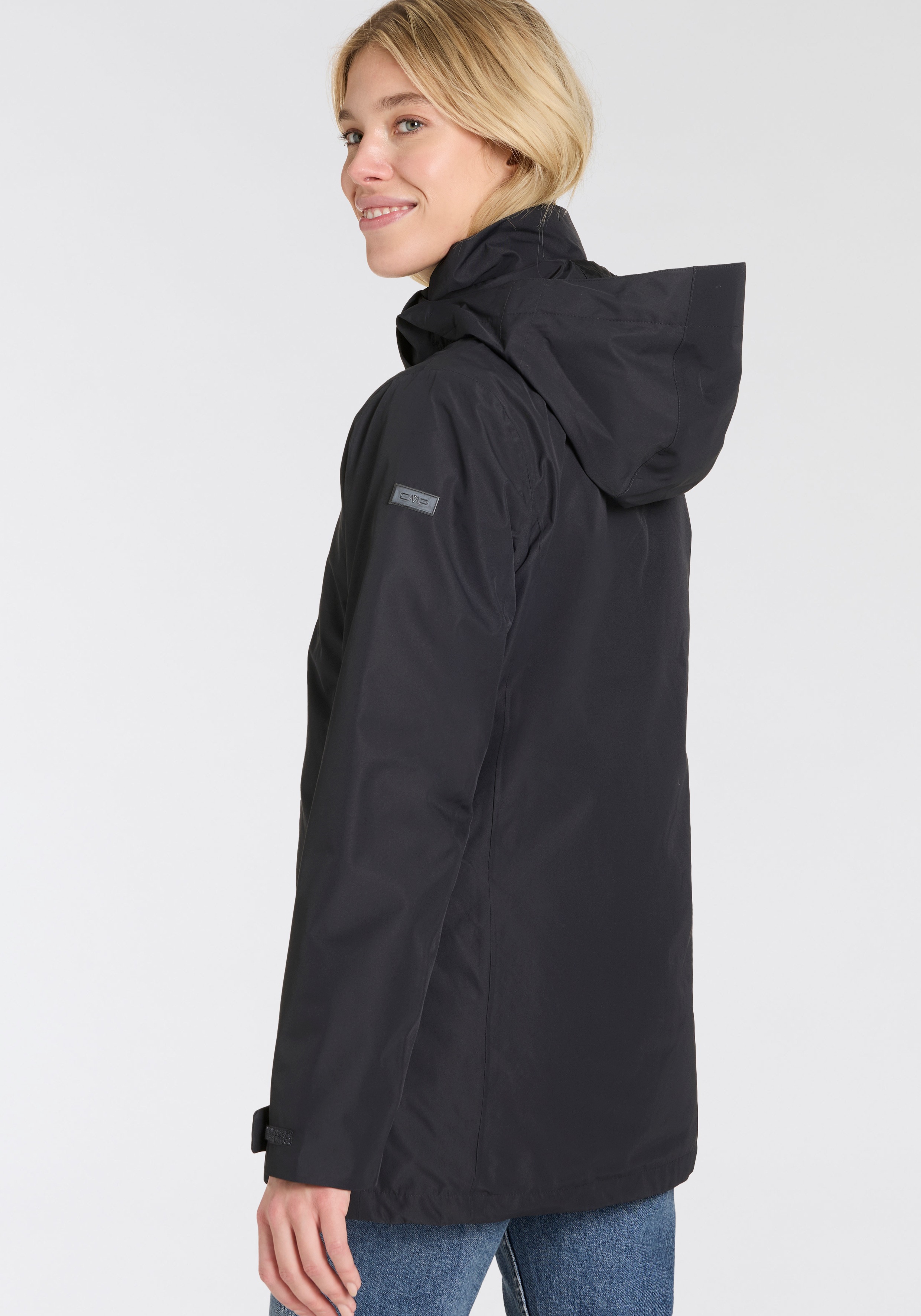 Thumbnail - CMP 3-in-1-Funktionsjacke "WOMAN LONG JACKET ZIP HOOD DETACHABLE" mit Kapuze Winterjacke Damen