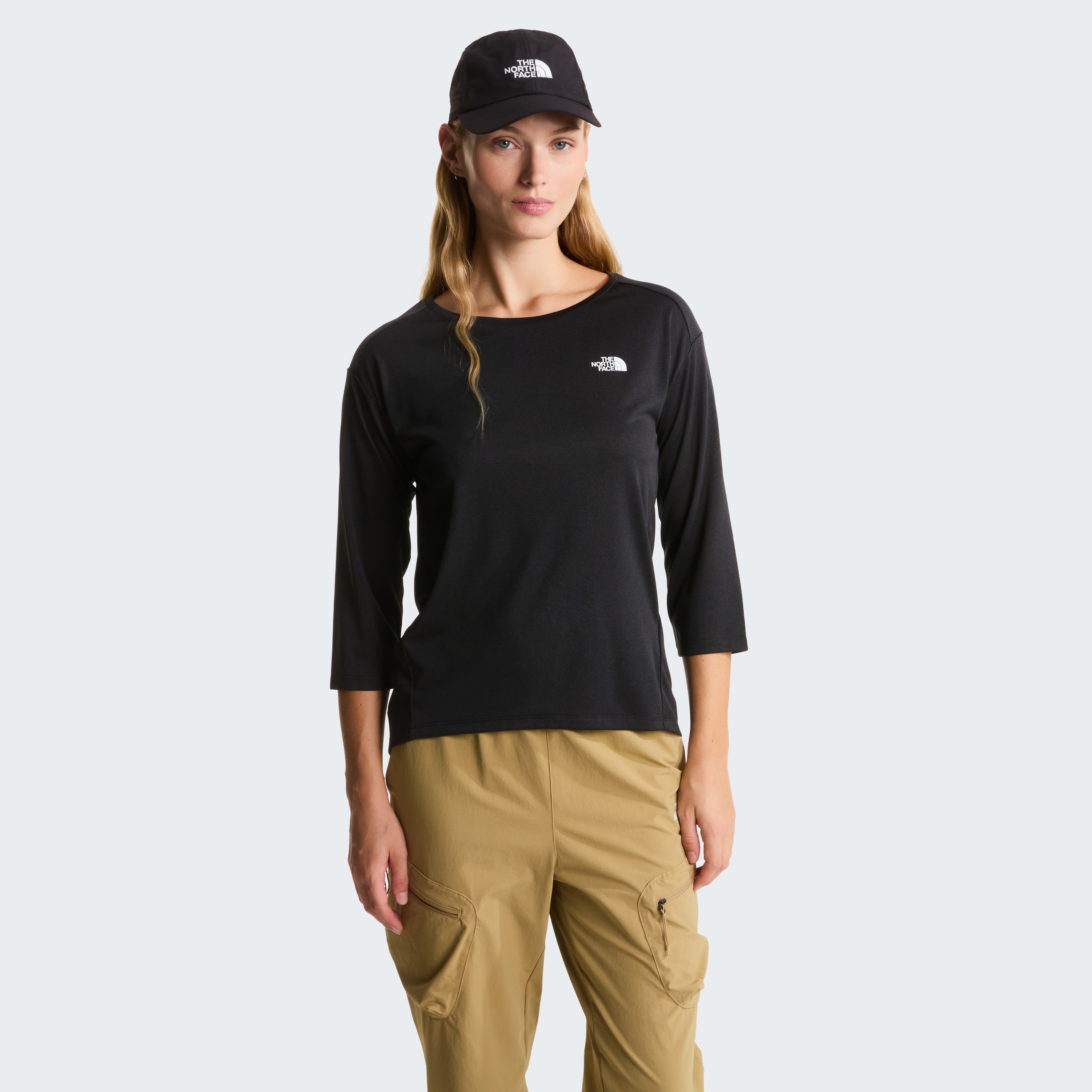 The North Face T-Shirt "W TANKEN 3/4 T-SHIRT" für sportliche Aktivitäten und Fitness, sportlicher Stil