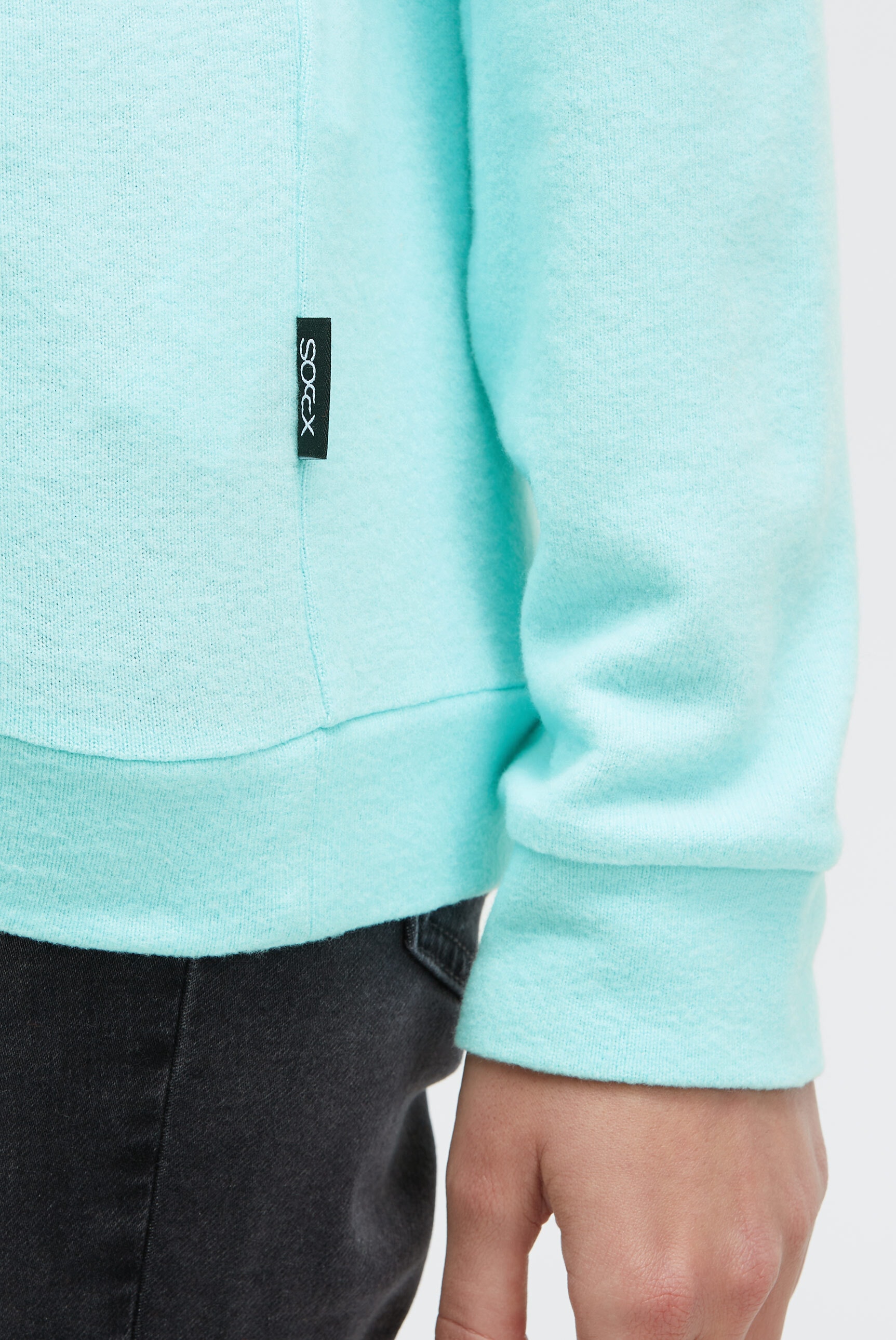 SOCCX Kapuzenpullover aus Flauschstrick