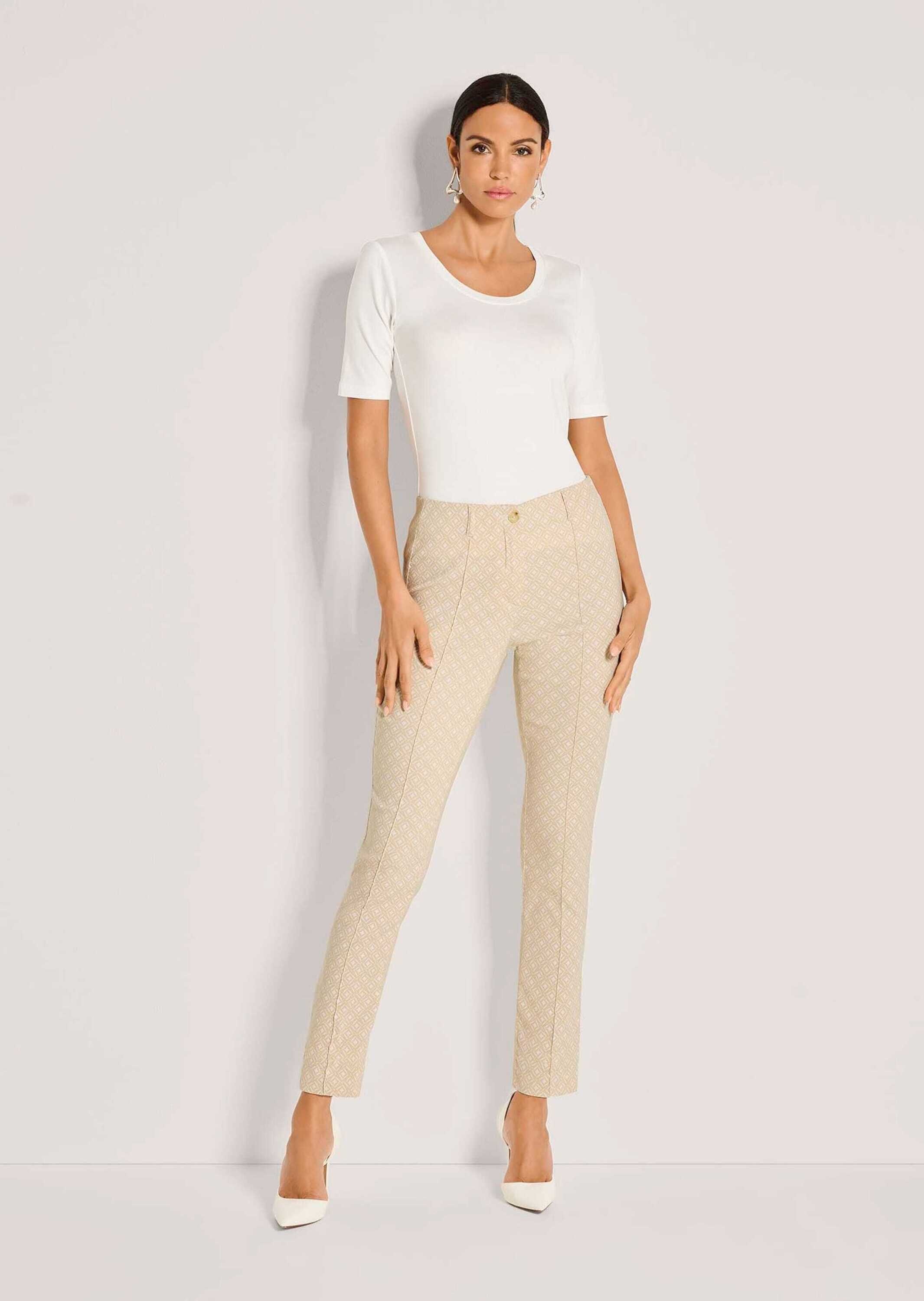 MADELEINE Stoffhose »Jerseyhose Jacquardhose mit grafischem Muster«