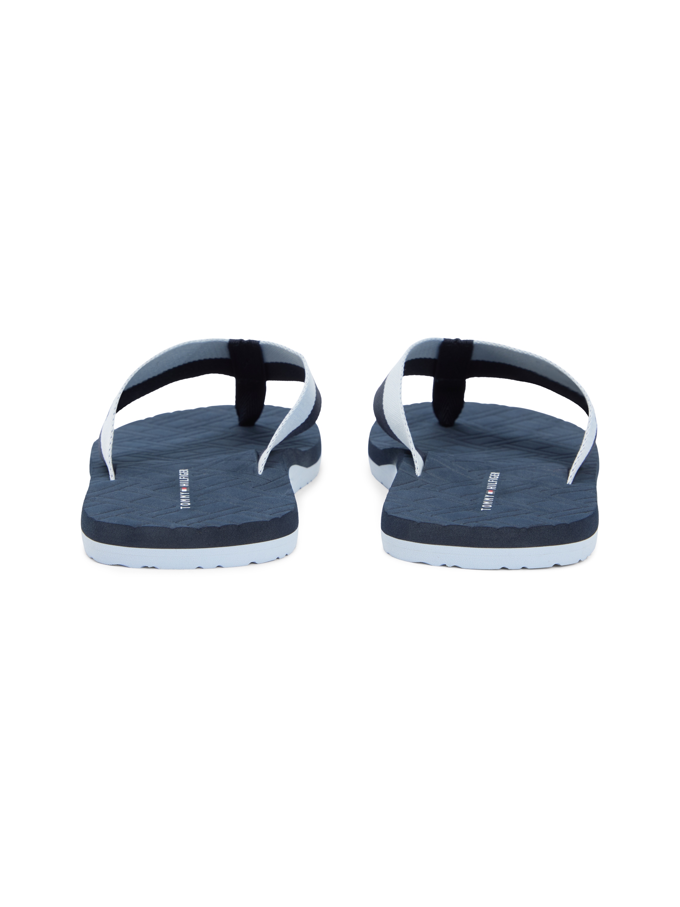 Tommy Hilfiger Zehentrenner »HILFIGER WEBBING BEACH SANDAL«  Sommerschuh, Pool Slides, Flat im Kontrastlook