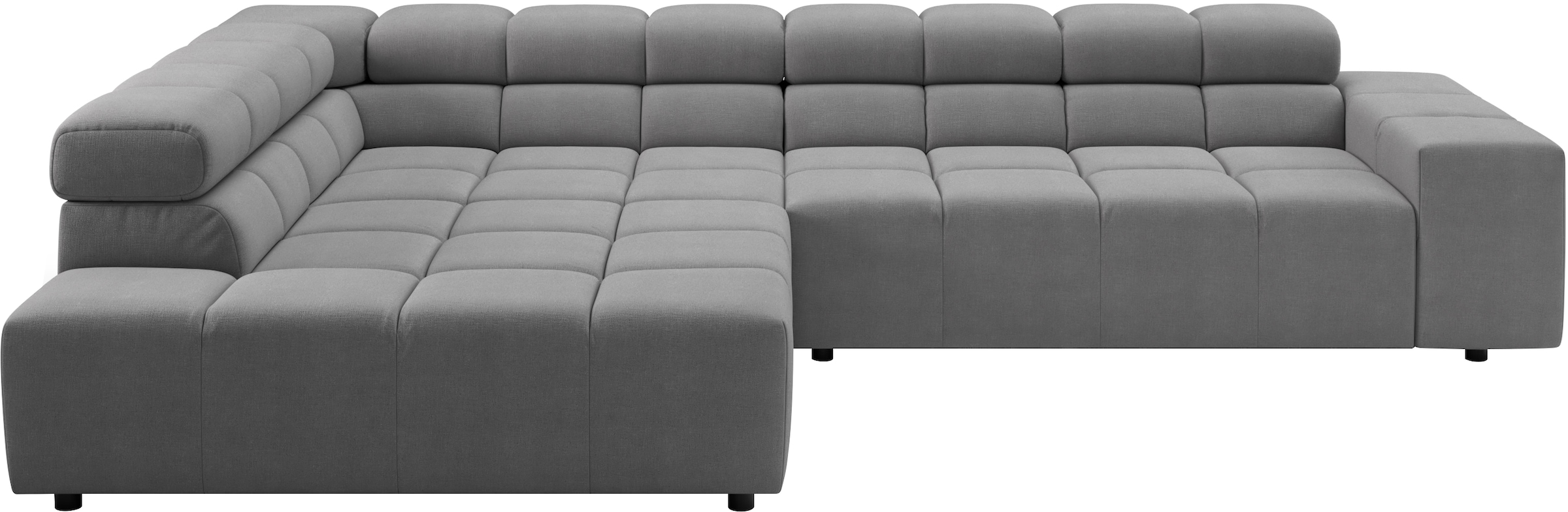 Home affaire Ecksofa "Ancona, Ecksofa, incl. Kopfteilverstellung, Breite 319 cm, L-Form" wahlweise elektrische Sitztiefenverstellung