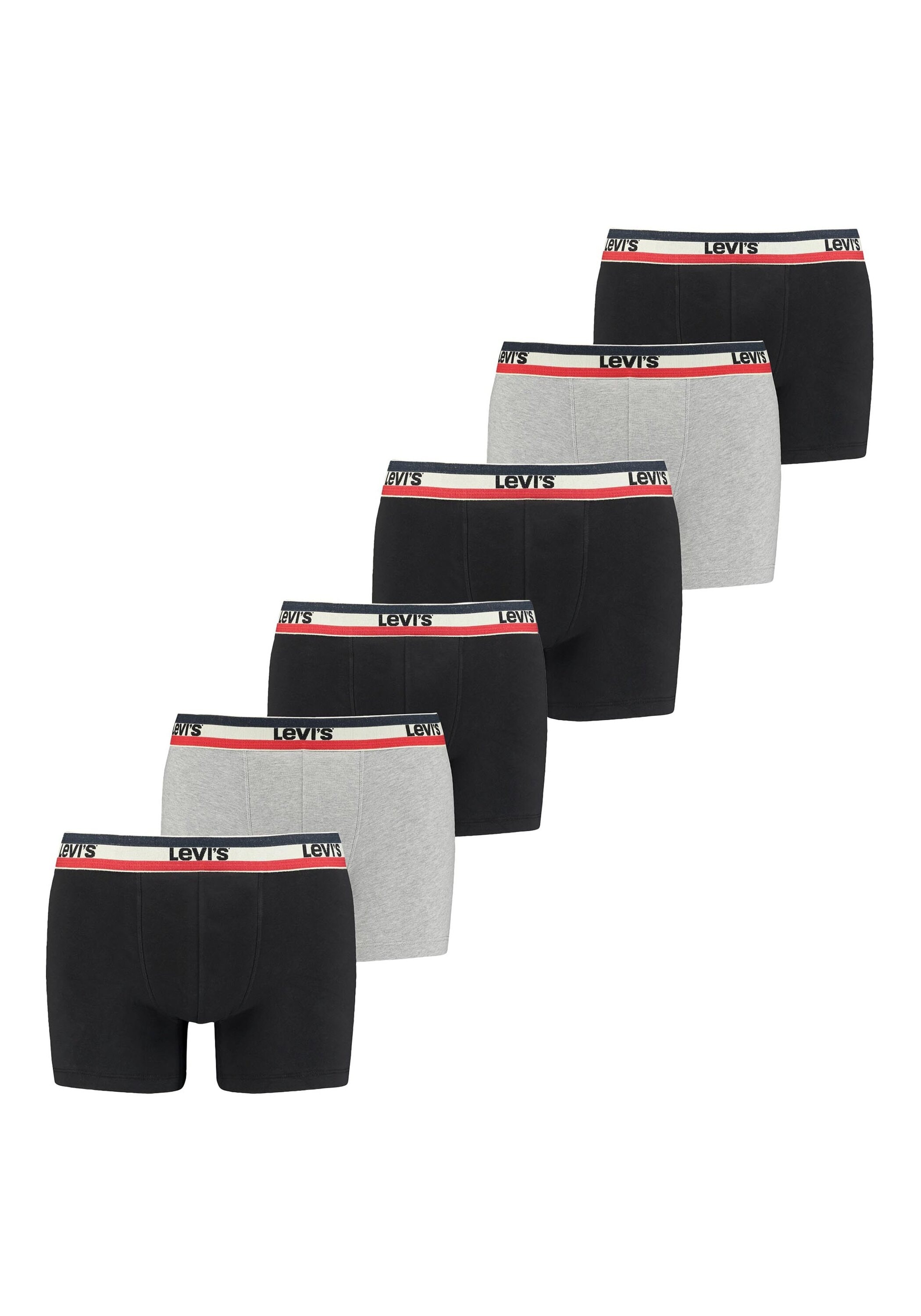 Levis Boxershorts "Boxershort MEN SPRTSWR LOGO BOXER BRIEF 3P 6er Pack"