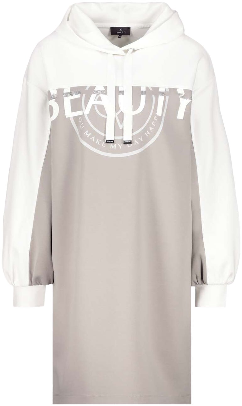 Monari Minikleid »Kleid Colorblock Sweat«, mit Kapuze, regular fit, colorblocking