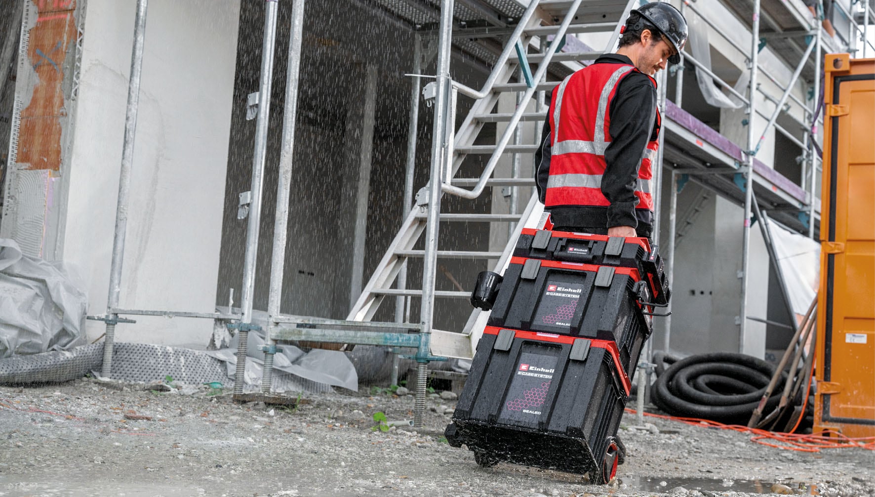 Einhell Werkzeugkoffer »E-Case L with wheels SEALED«