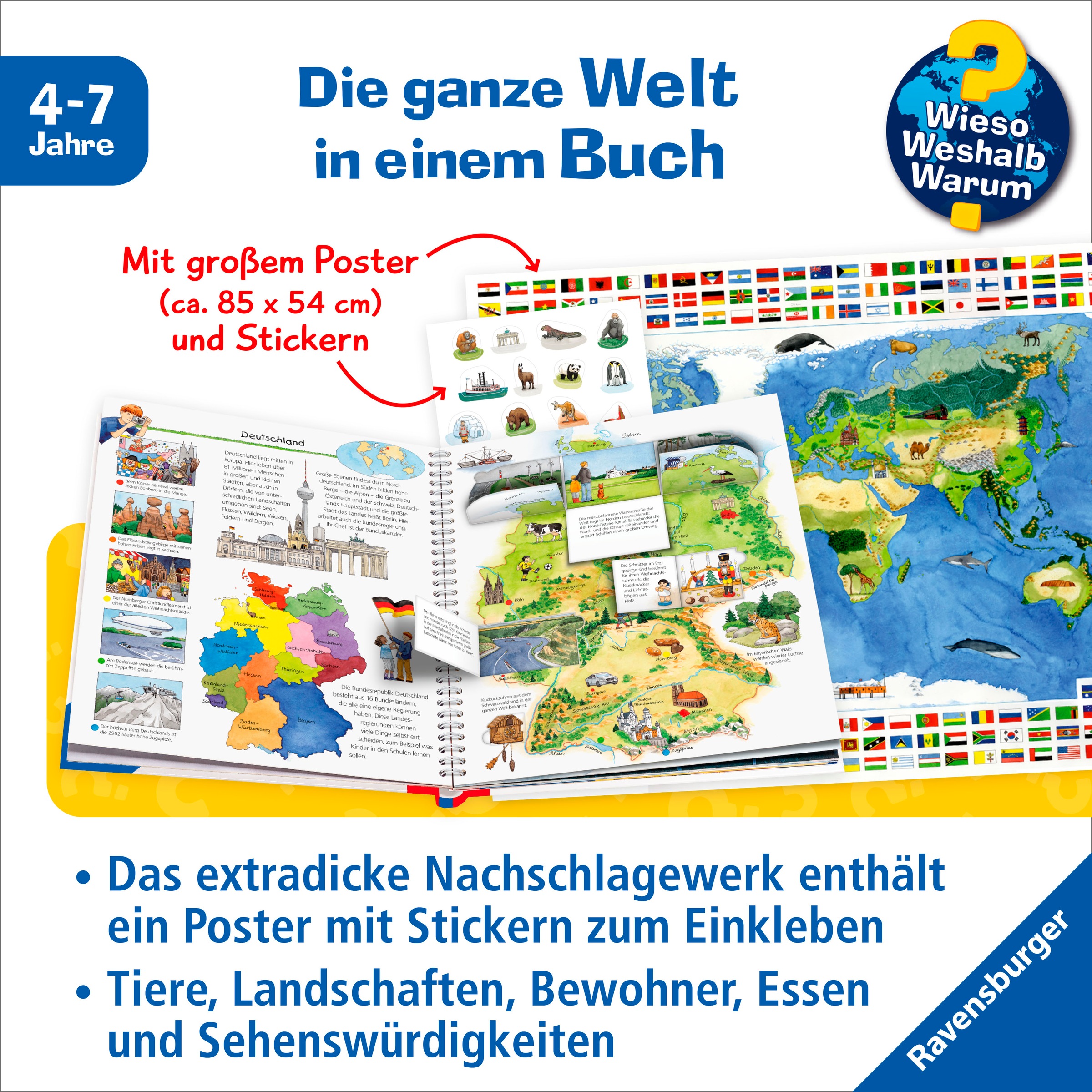 Ravensburger Buch »Wieso? Weshalb? Warum?, Mein erster Weltatlas«