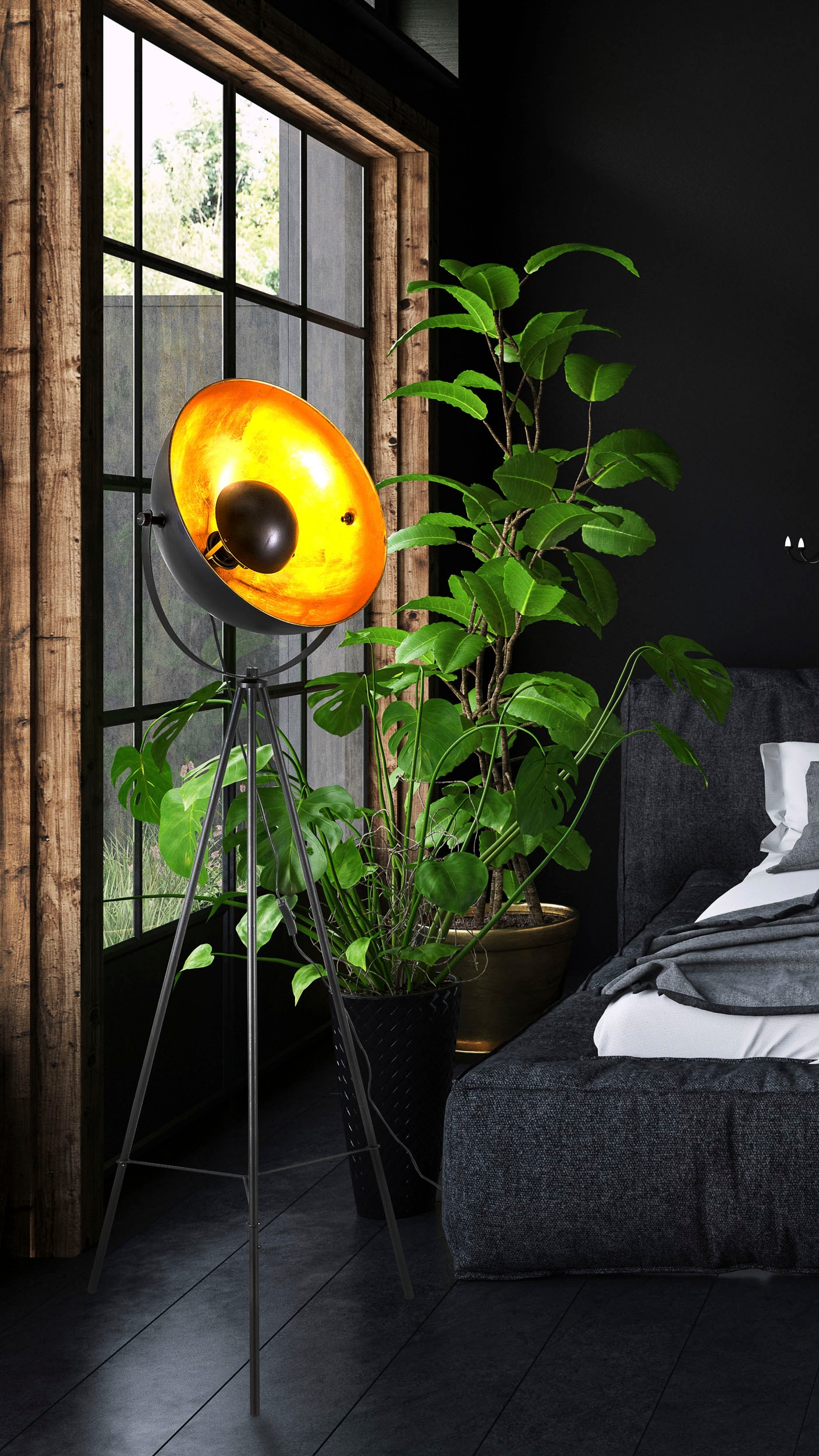 NOWA Stehlampe »TIMO«, Leuchtmittel E27 | ohne Leuchtmittel, 1860lm Output