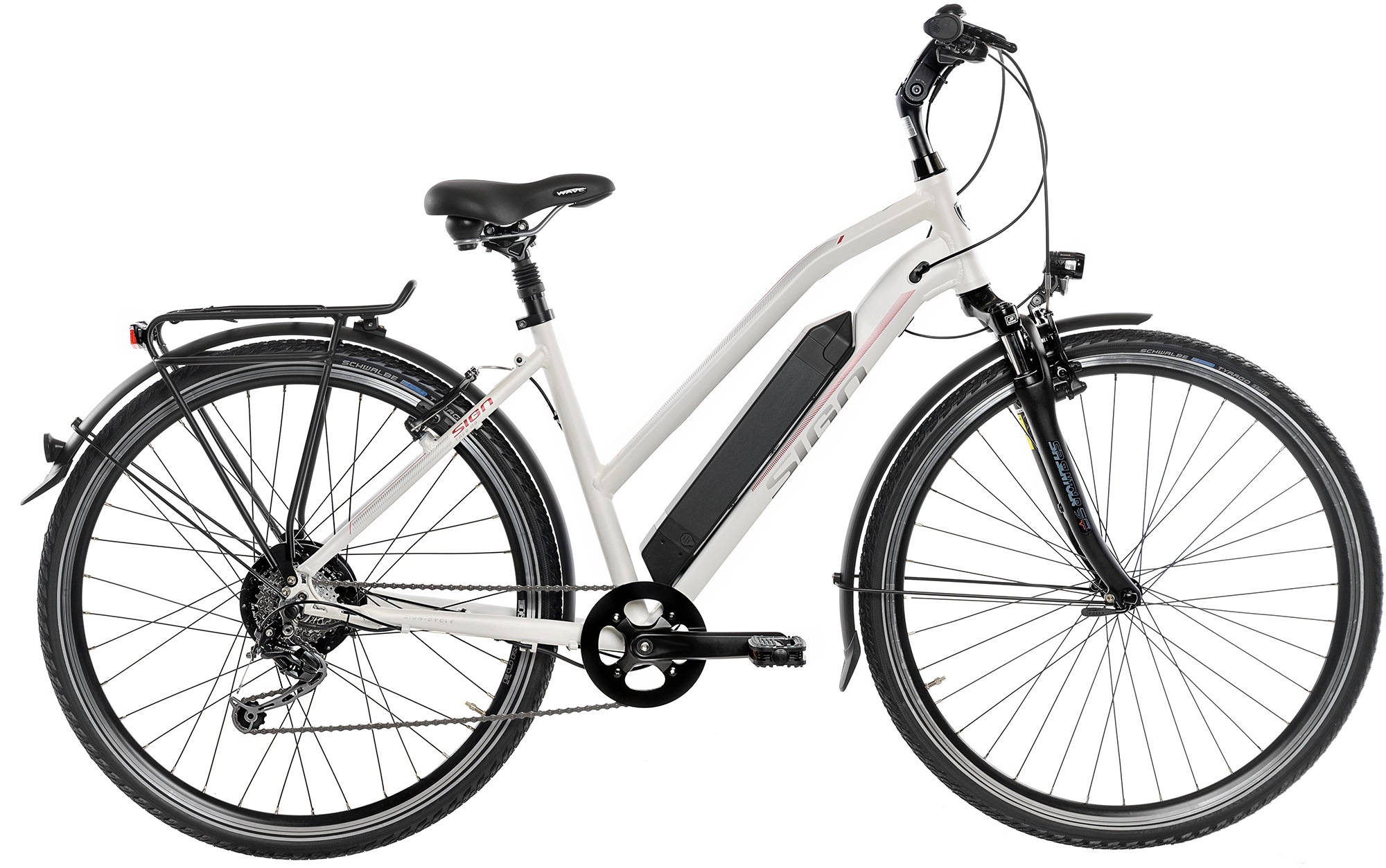 SIGN E-Bike, 8 Gang, Shimano, Shimano Deore, Heckmotor 250 W, Pedelec, Elektrofahrrad für Damen