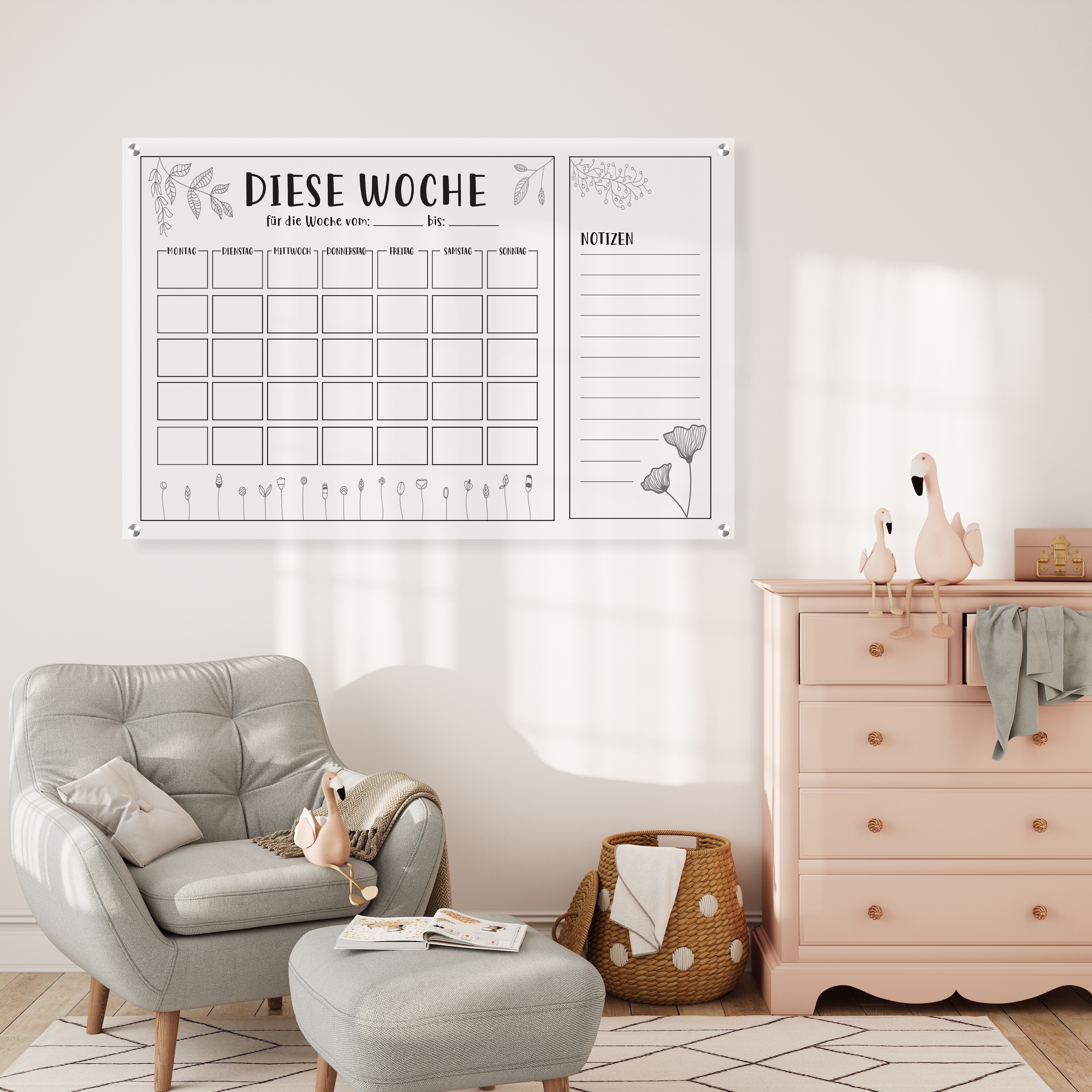 queence Wanddekoobjekt "Flower" inkl. Wandhalterung günstig online kaufen