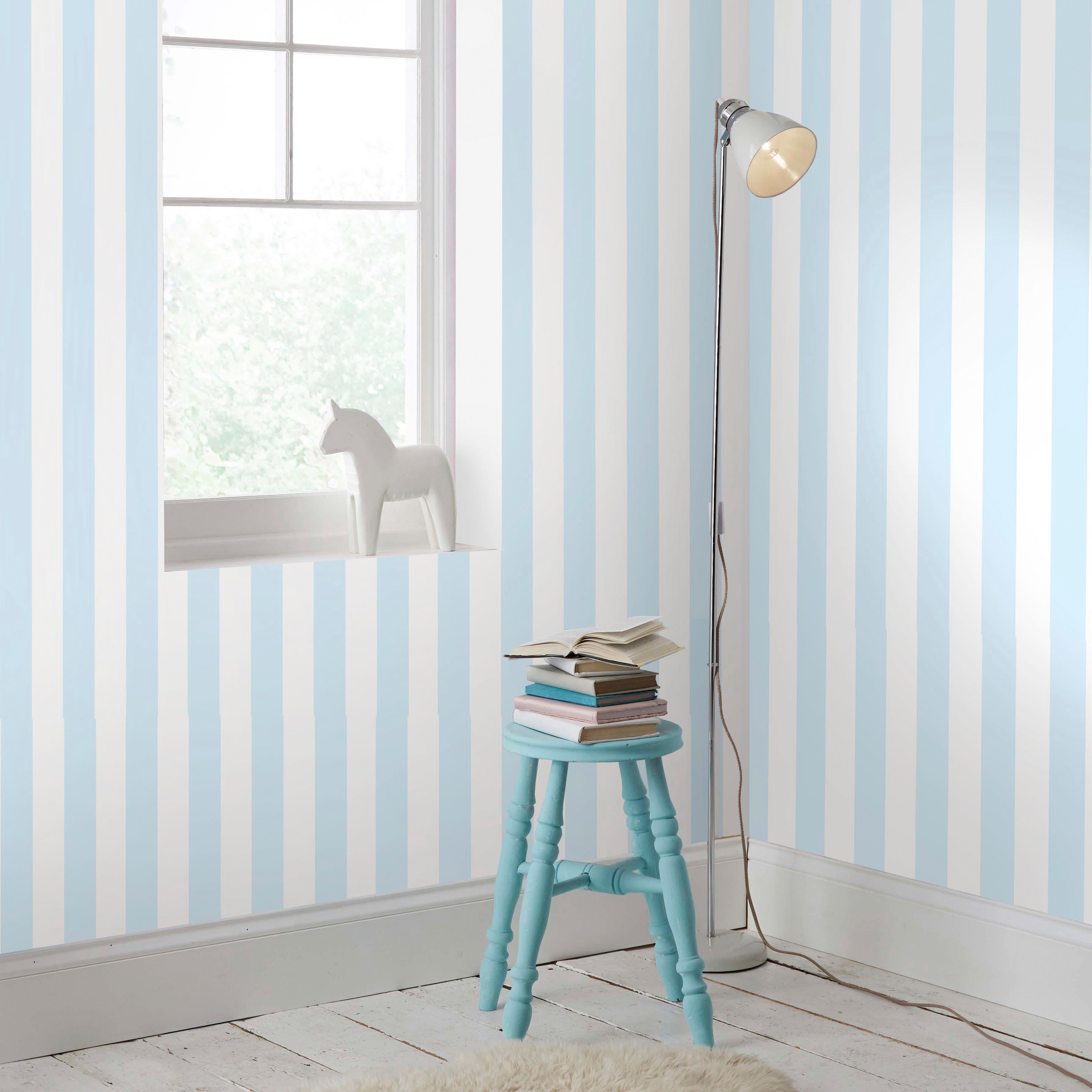Superfresco Easy Vliestapete »Pastel Blue Stripe«, Streifen