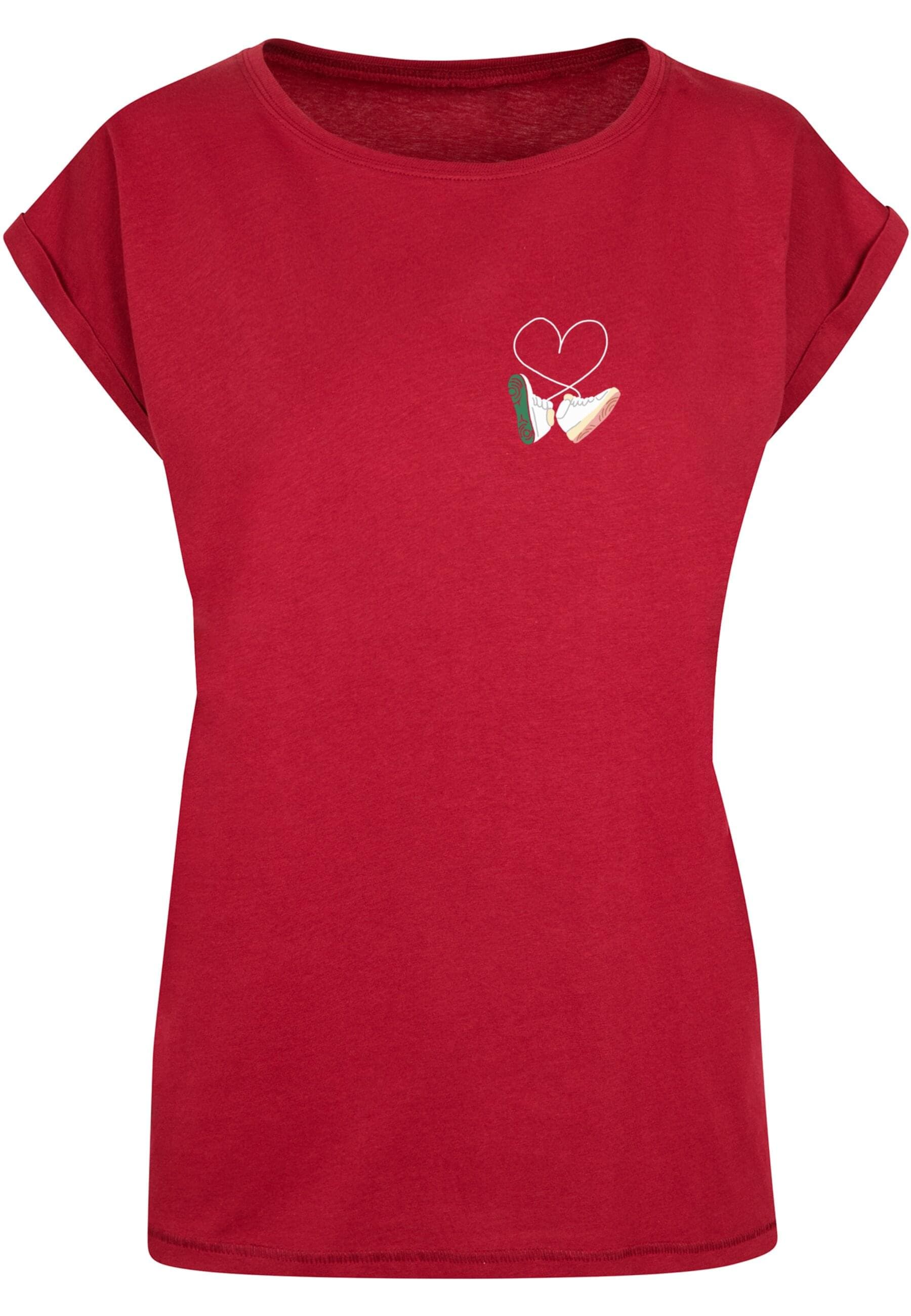 MisterTee Kurzarmshirt "MisterTee Damen Ladies Kicks Love EMB Tee", (1 tlg. günstig online kaufen