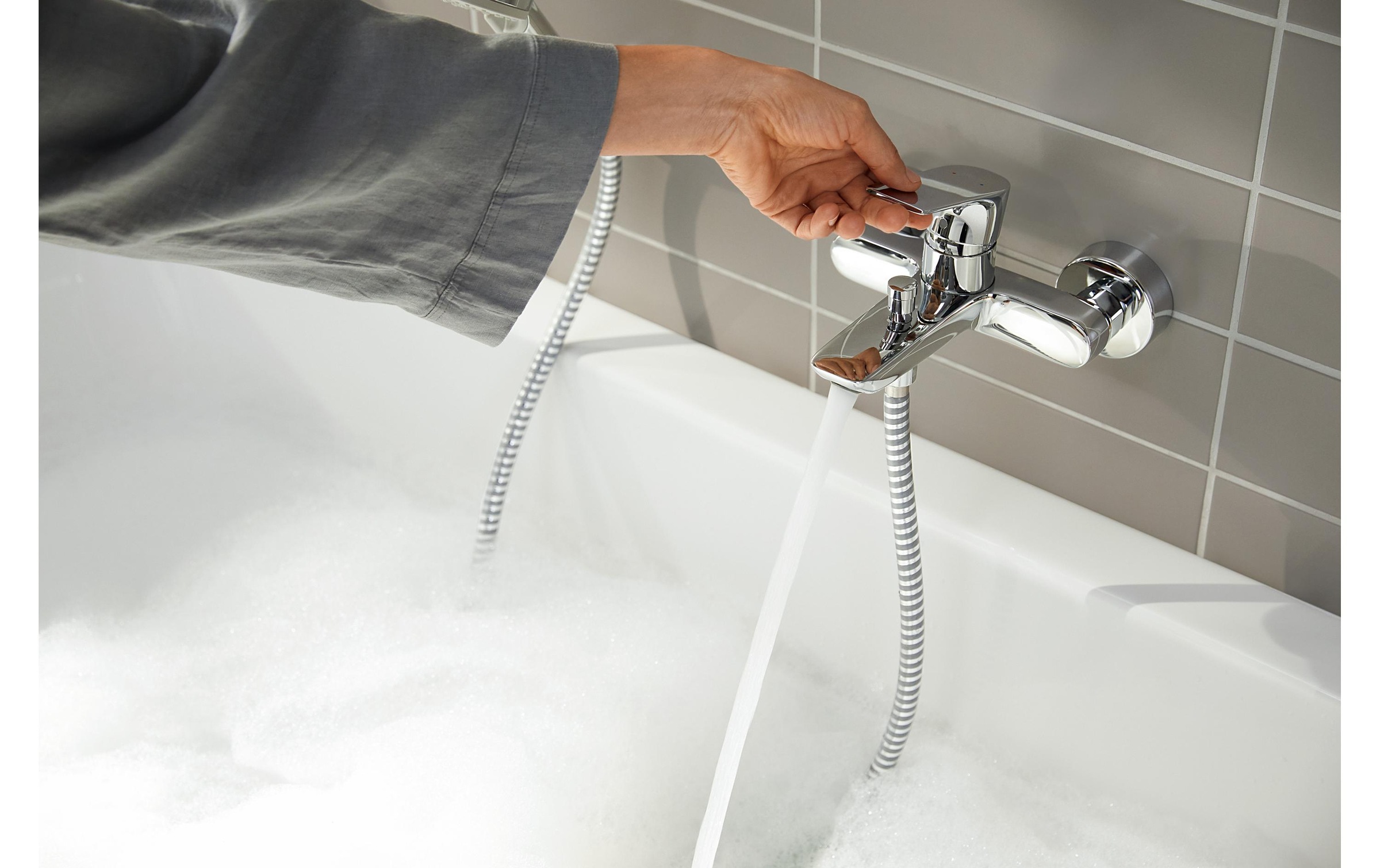 hansgrohe Wannenarmatur »Rebris E Chrom«
