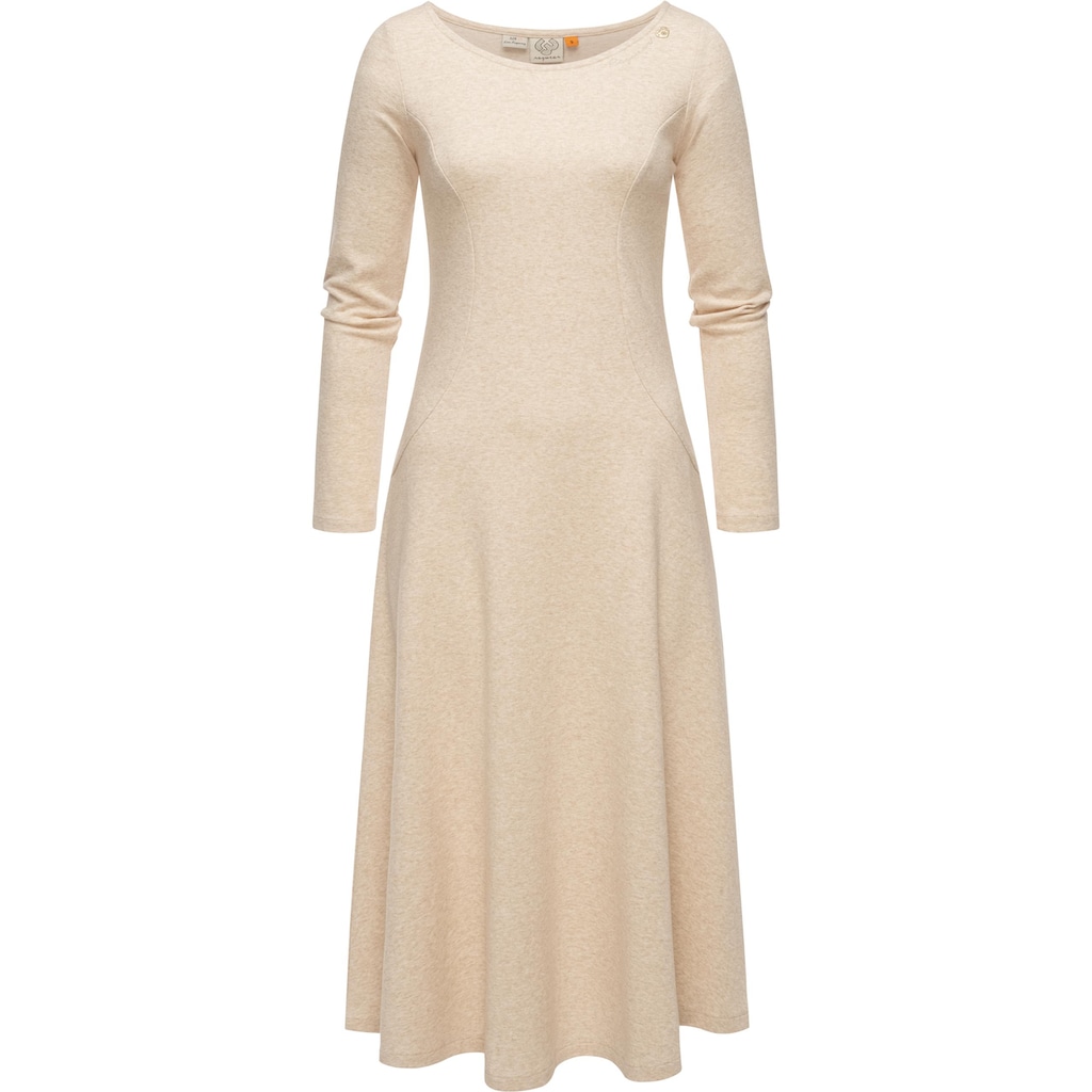 Ragwear Jerseykleid »Appero Long«, Stylisches Langarm-Kleid für den Winter